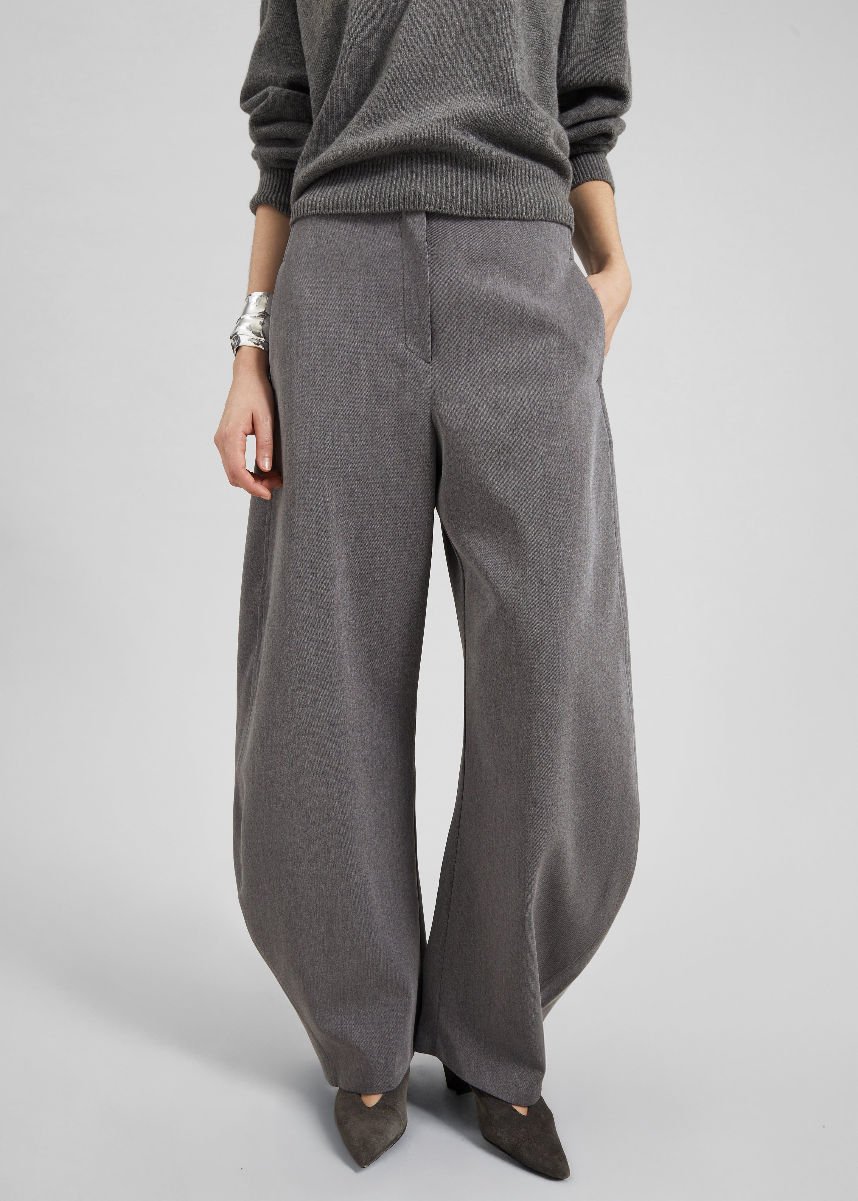 Vosges Barrel Leg Pants - Grey - 2