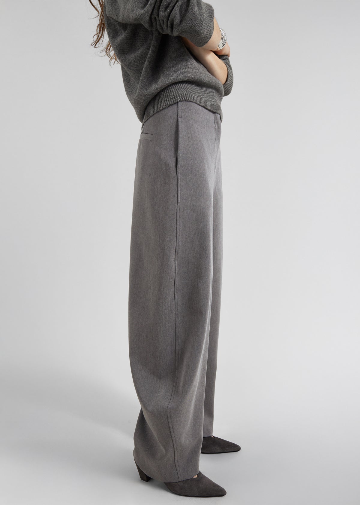 Vosges Barrel Leg Pants - Grey - 4