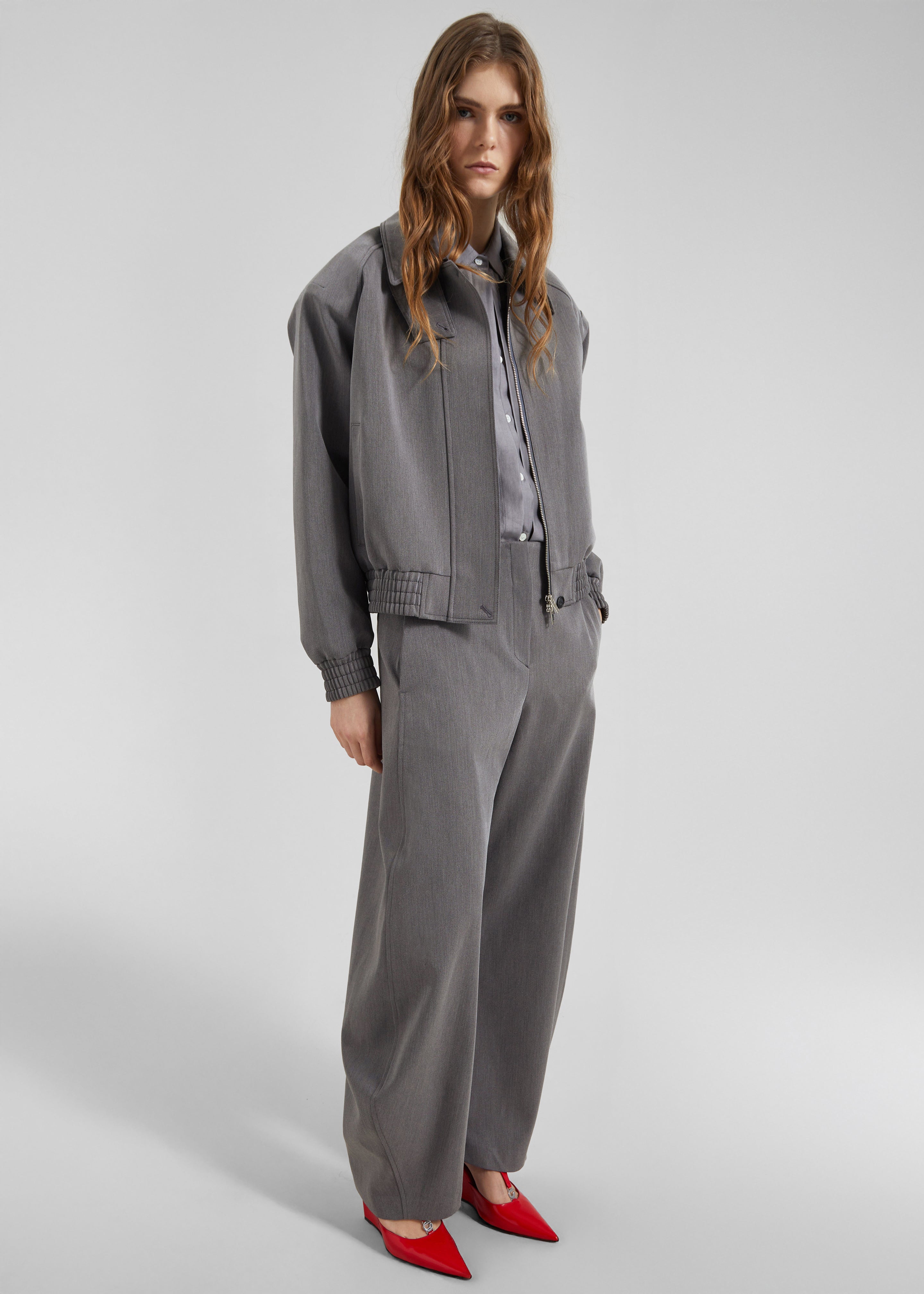 Vosges Padded Blouson Jacket - Grey – The Frankie Shop Vosges Padded Blouson Jacket - Grey – The Frankie Shop