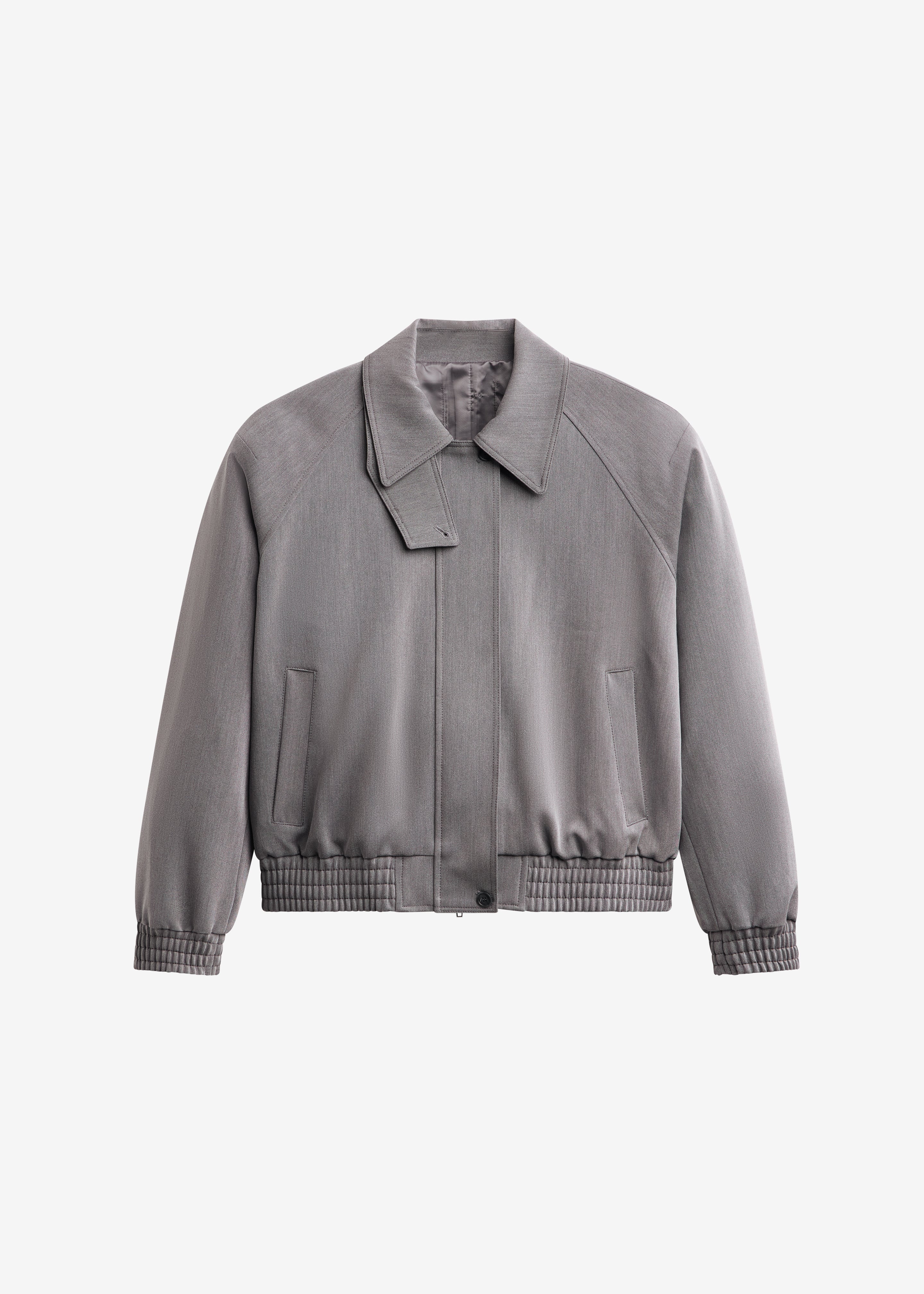 ジャケット・アウター th products Padded Volumed Blouson Gray Vosges Padded Blouson Jacket - Grey – The Frankie Shop