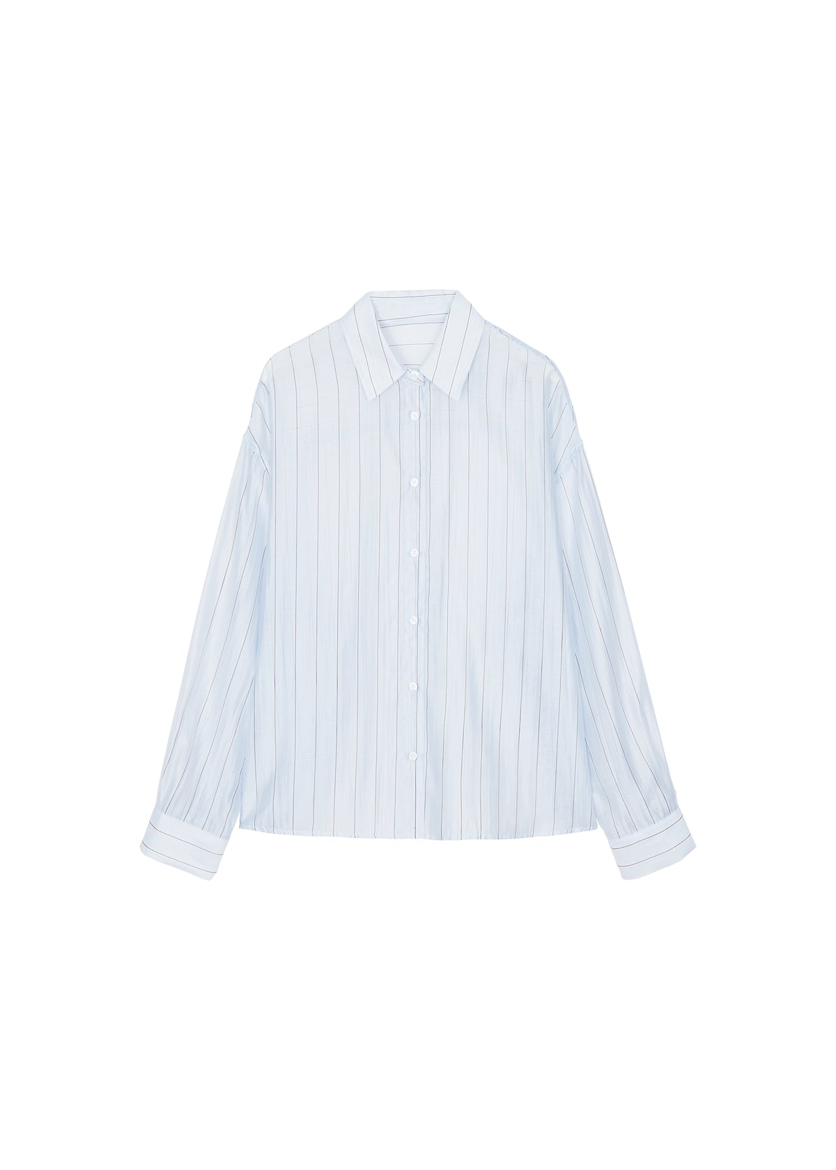 Vranor Light Sheer Shirt - Light Blue/Black Stripe - 8