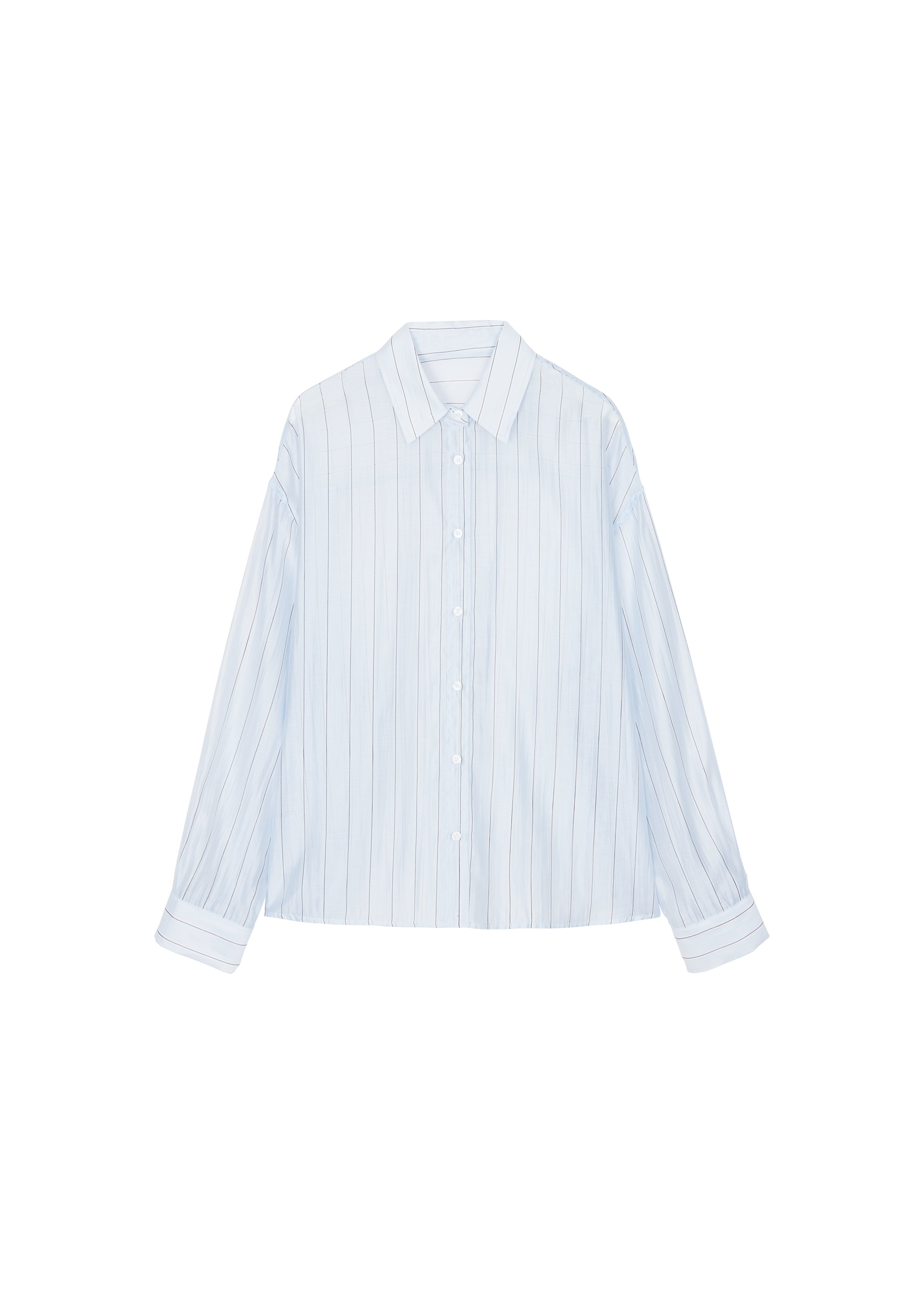 Vranor Light Sheer Shirt - Light Blue/Black Stripe - 8