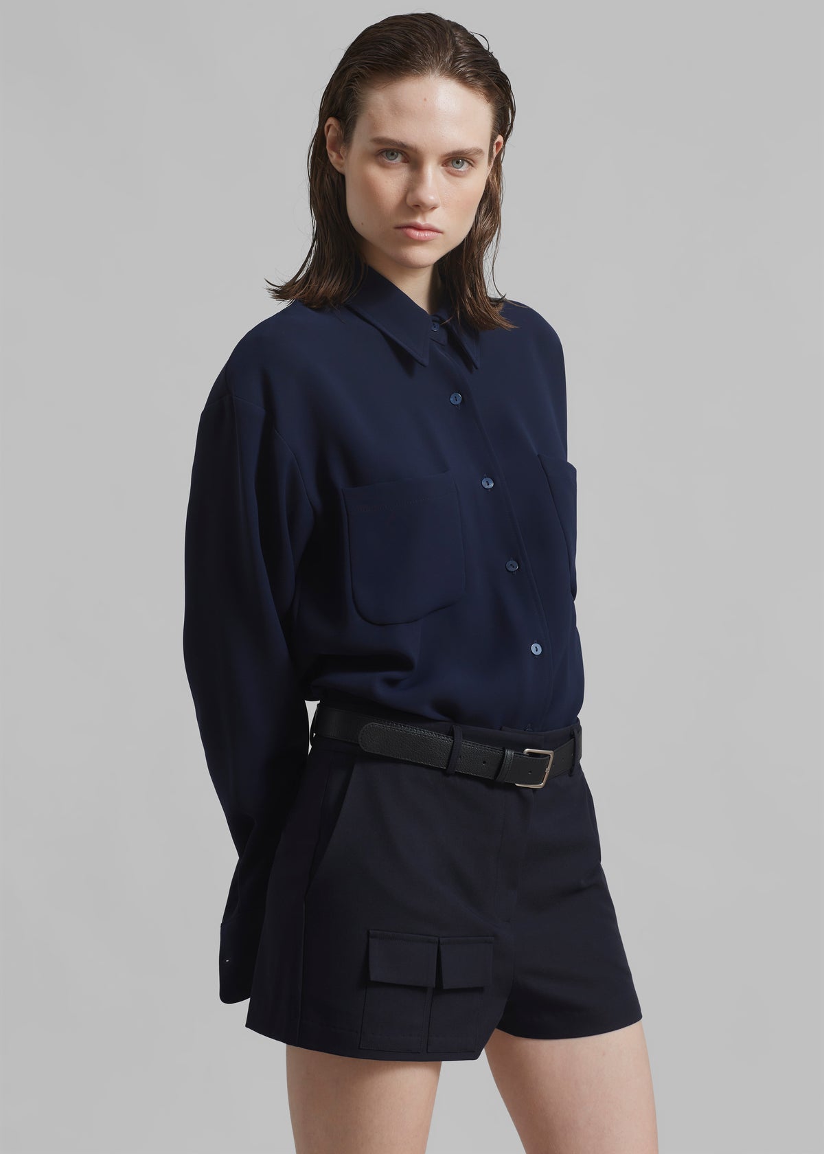 Wendy Mini Shorts - Navy - 11