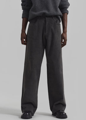 Wharton Corduroy Pants - Charcoal