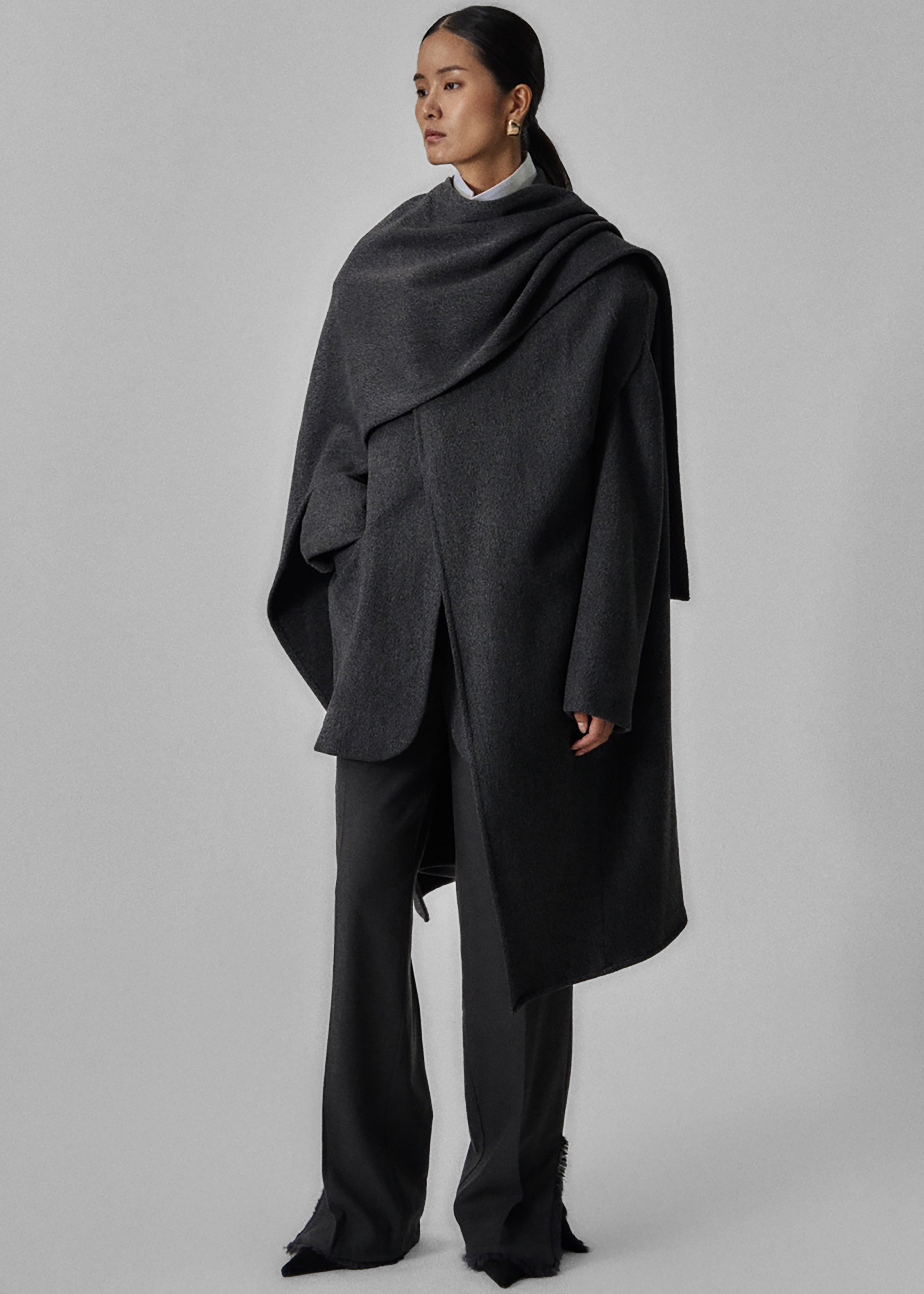 Whisella Cape - Charcoal – The Frankie Shop
