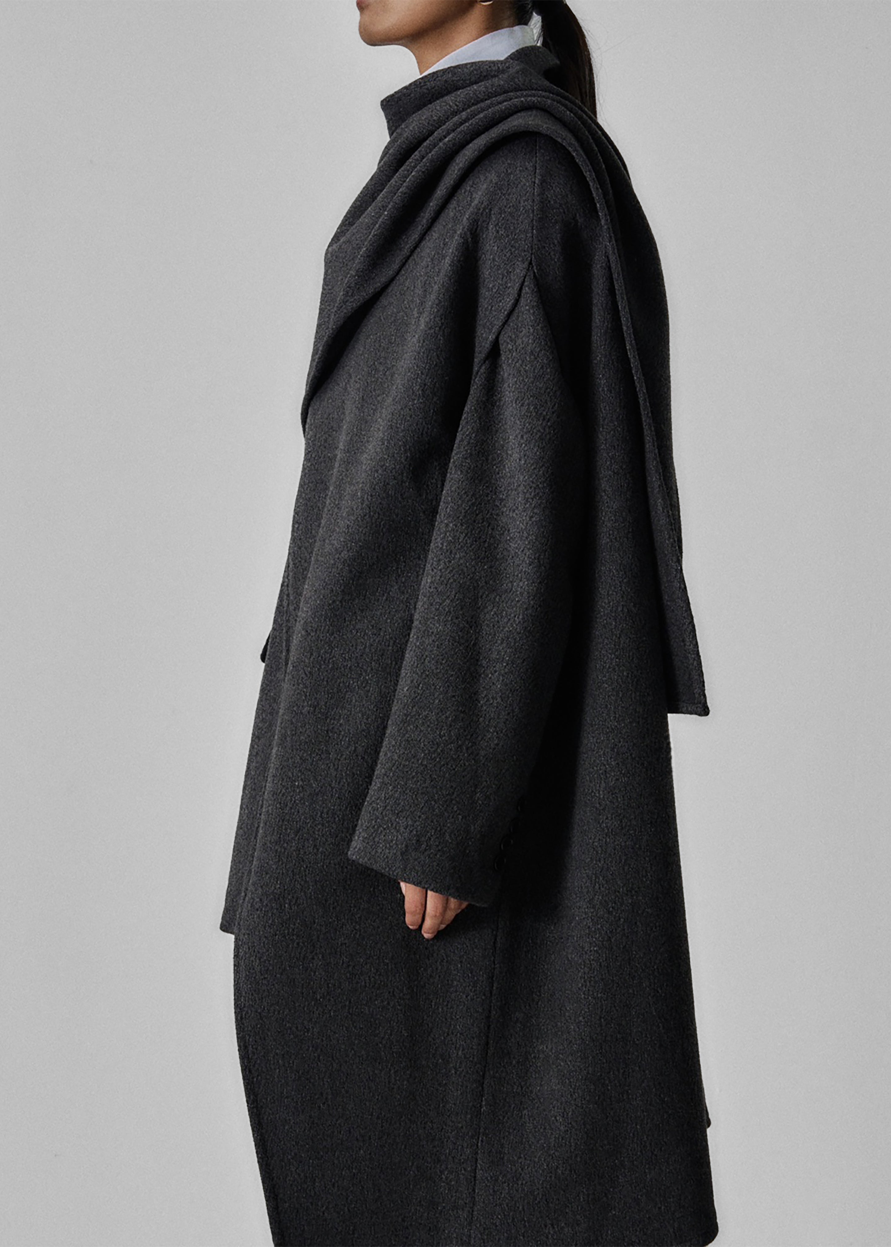 Whisella Cape - Charcoal – The Frankie Shop