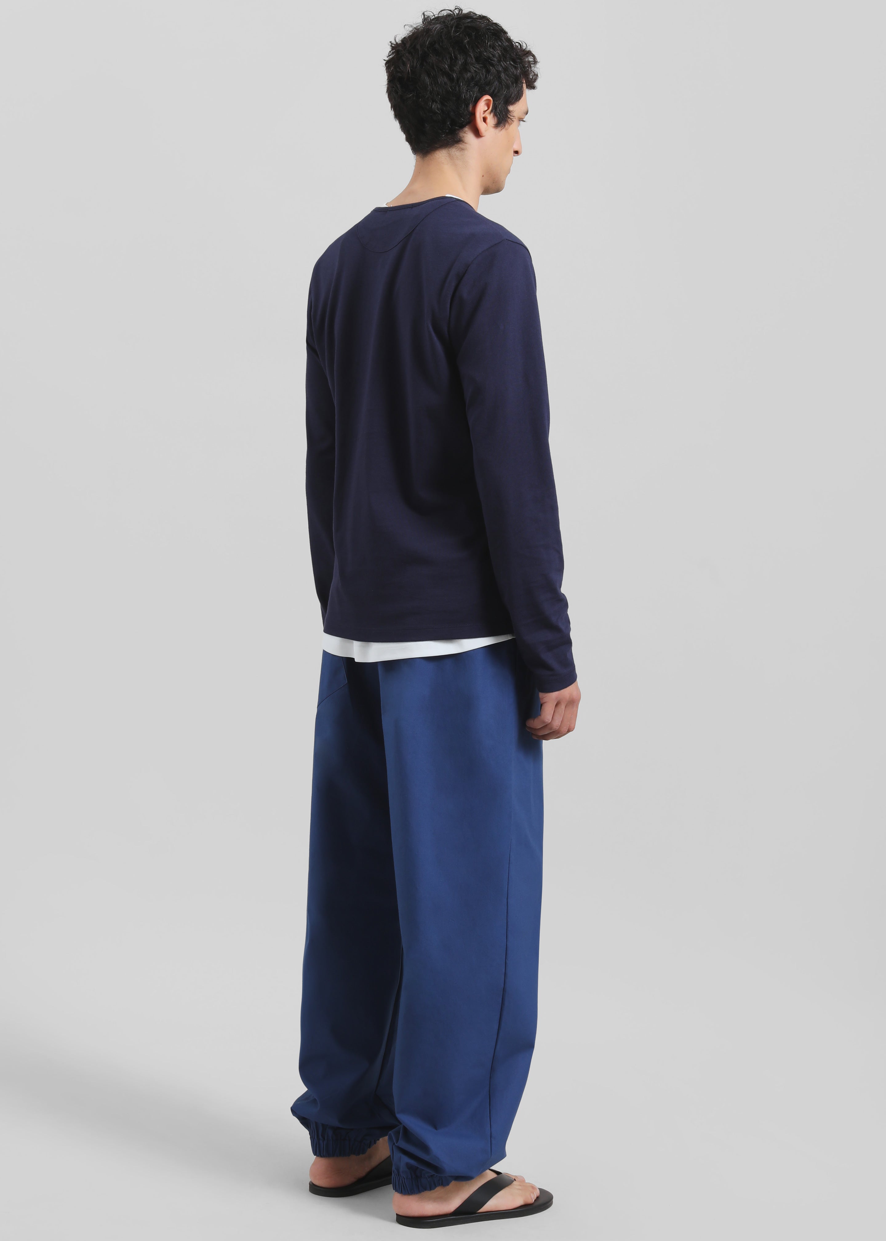 Whitby Modal-Blend Henley T-Shirt - Navy - 6