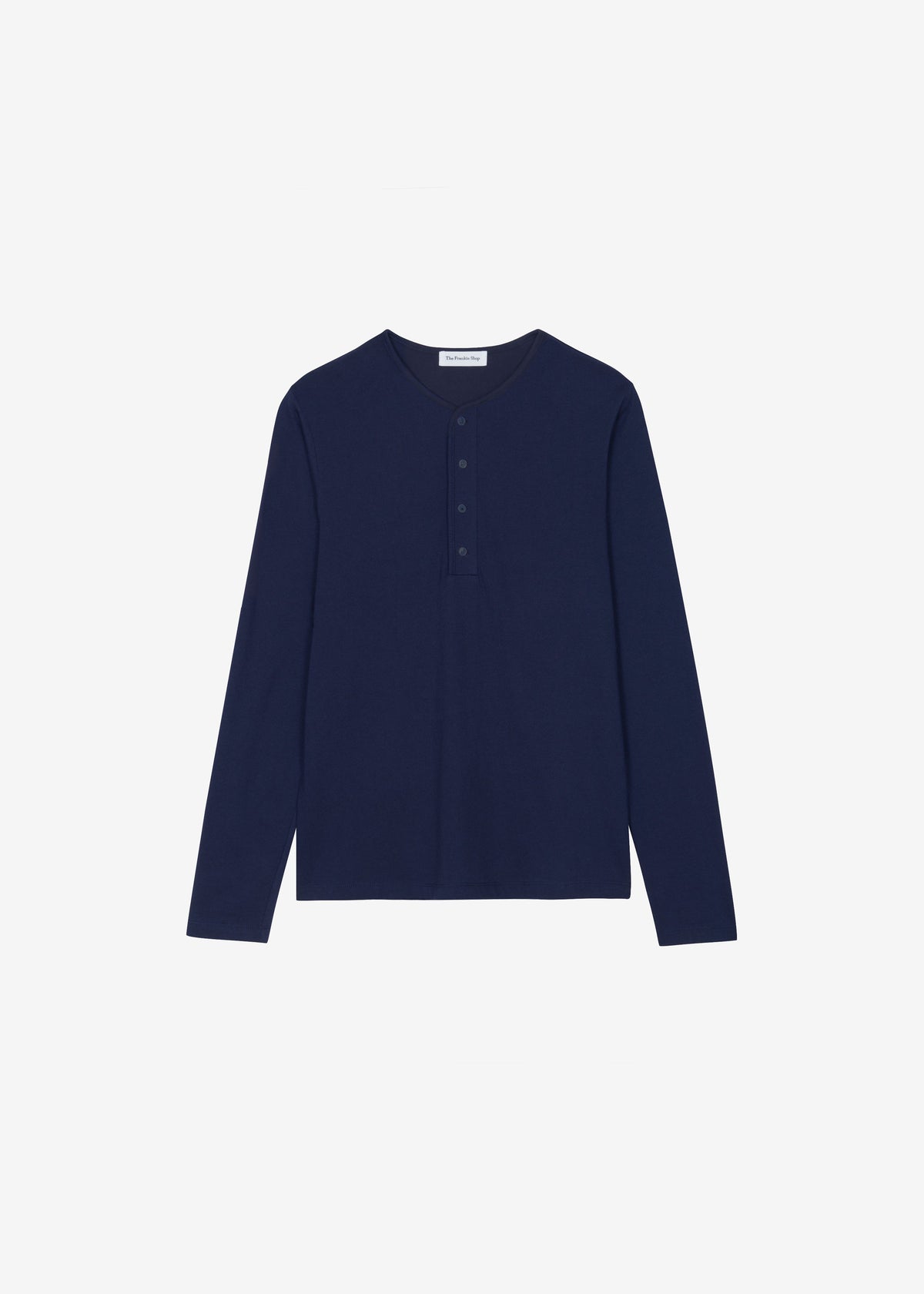 Whitby Modal-Blend Henley T-Shirt - Navy - 7