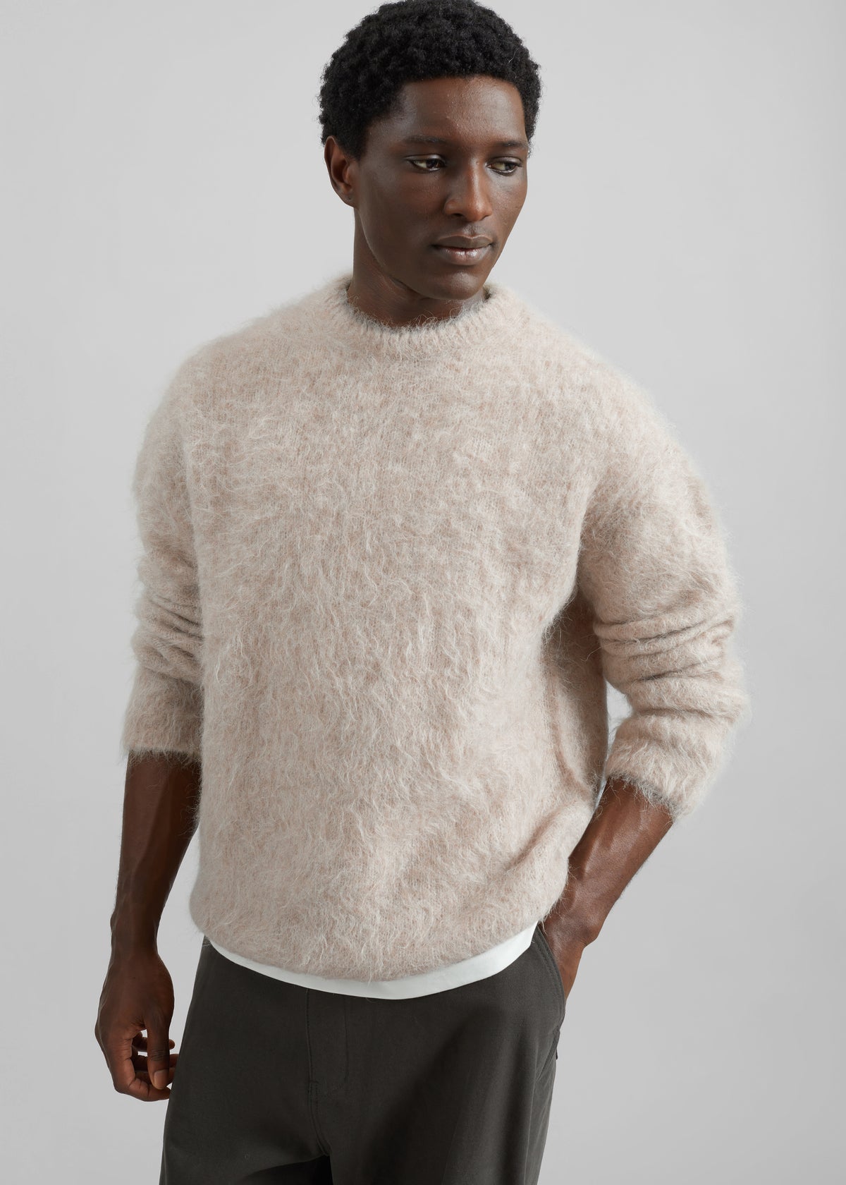 Willy Alpaca Knit Sweater - Beige - 8