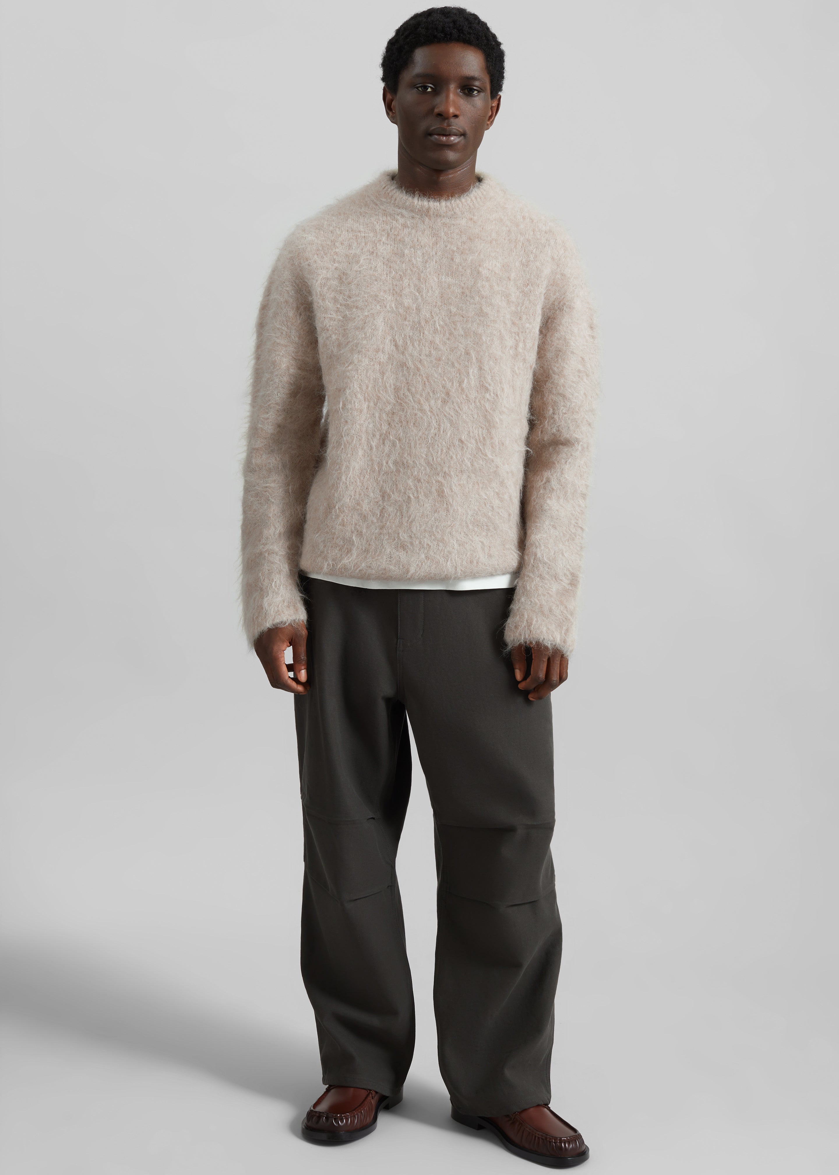 Willy Alpaca Knit Sweater - Beige - 9