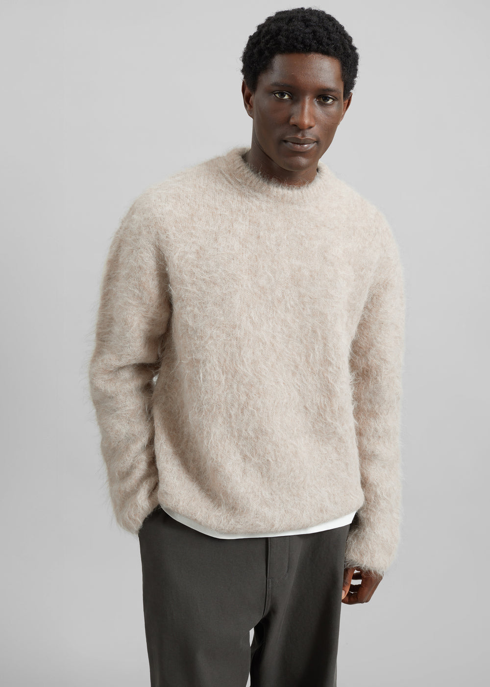 Willy Alpaca Knit Sweater - Beige