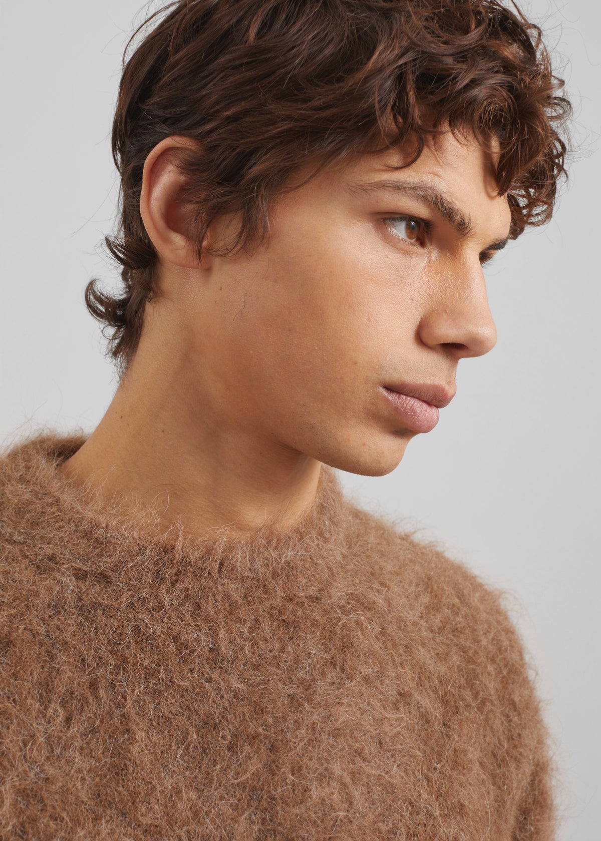 Willy Alpaca Knit Sweater - Dark Taupe - 8