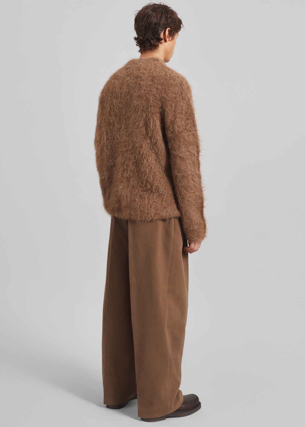 Willy Alpaca Knit Sweater - Dark Taupe - 10