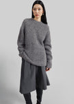 Willy Alpaca Knit Sweater - Grey