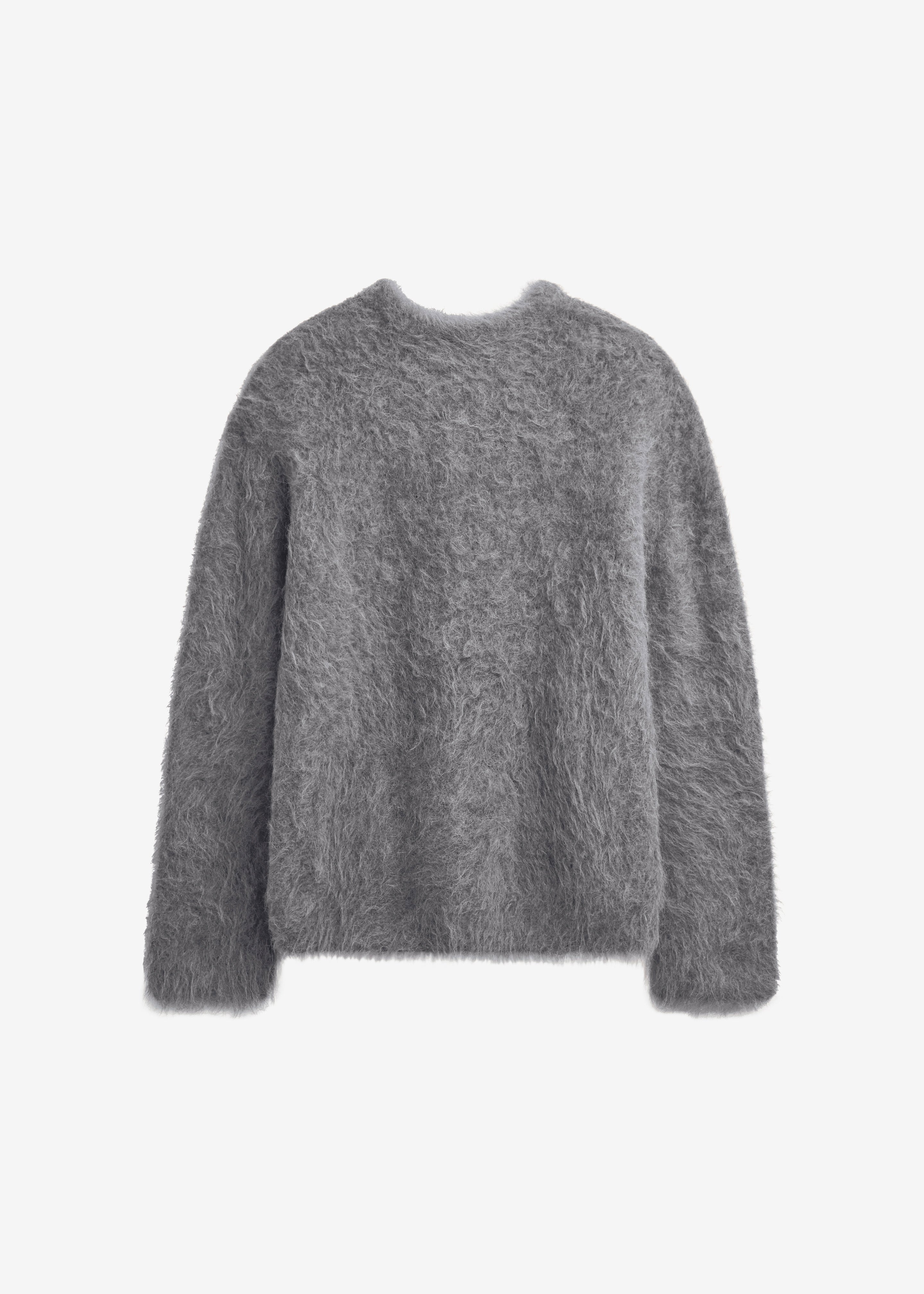 Willy Alpaca Knit Sweater - Grey – The Frankie Shop