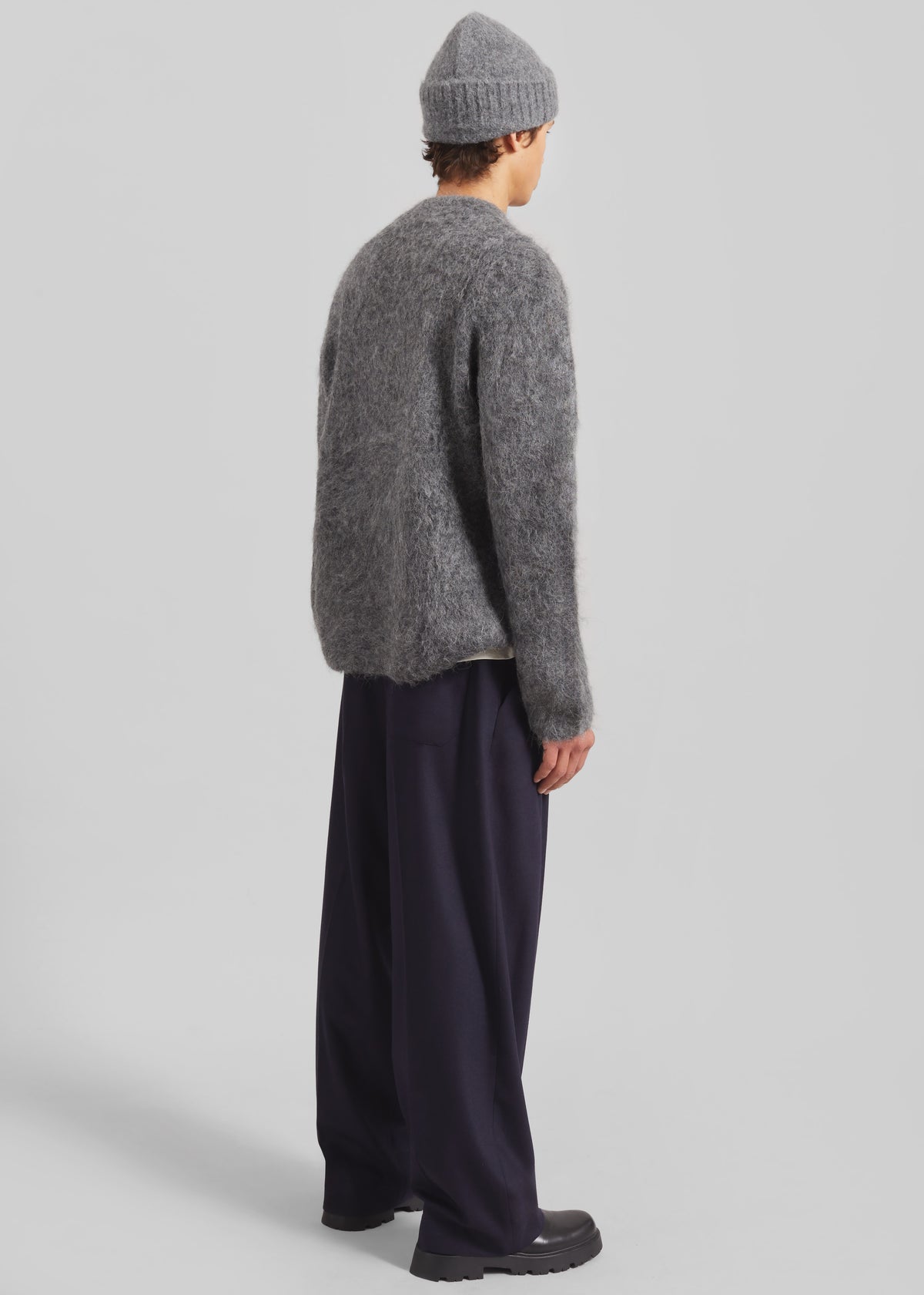 Willy Alpaca Knit Sweater - Grey - 9