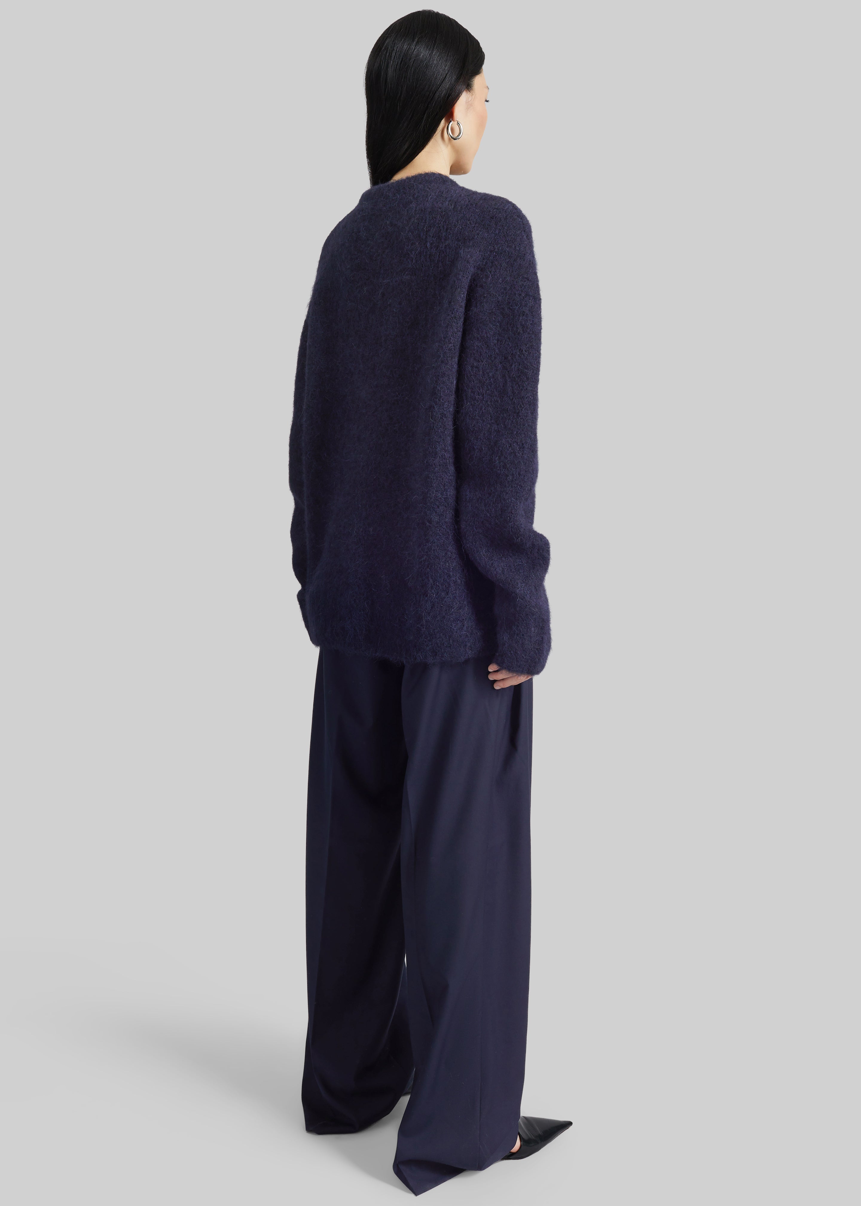 Willy Alpaca Knit Sweater - Navy - 5