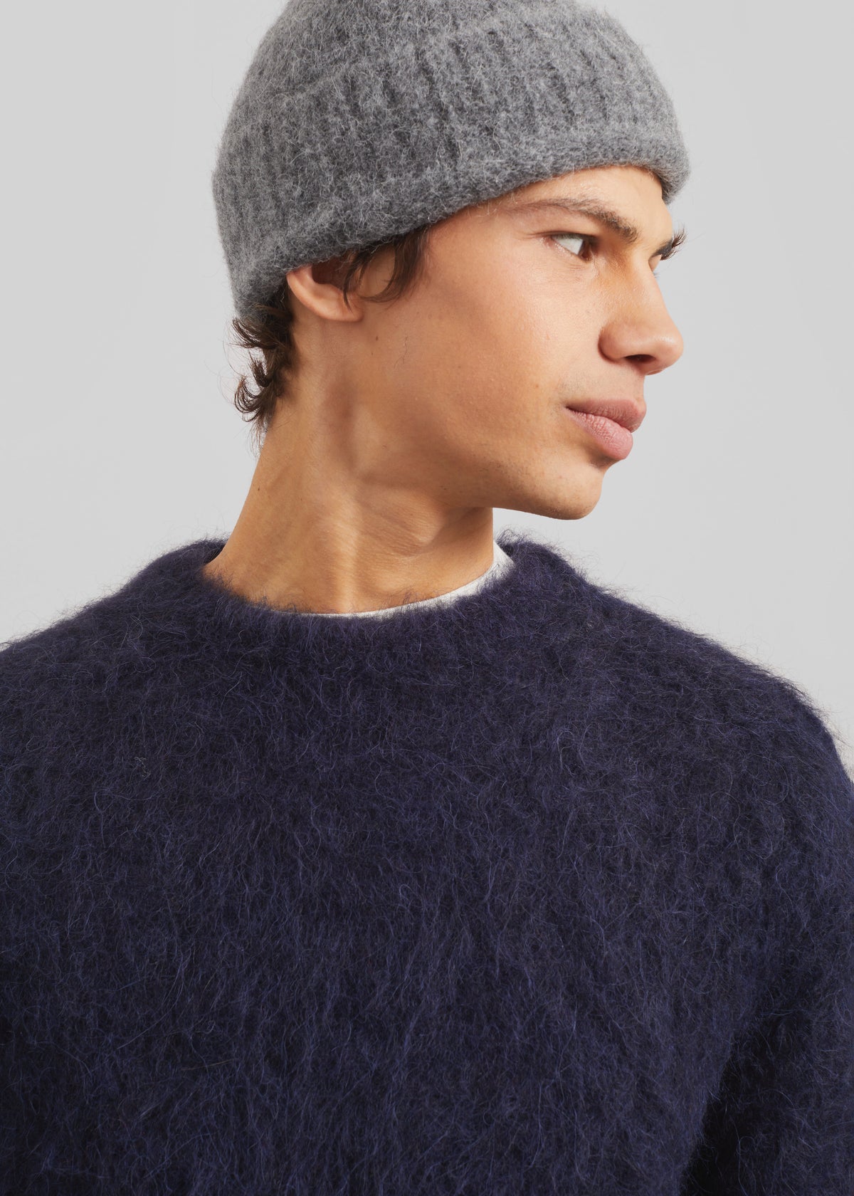 Willy Alpaca Knit Sweater - Navy - 7 - [gender-male]