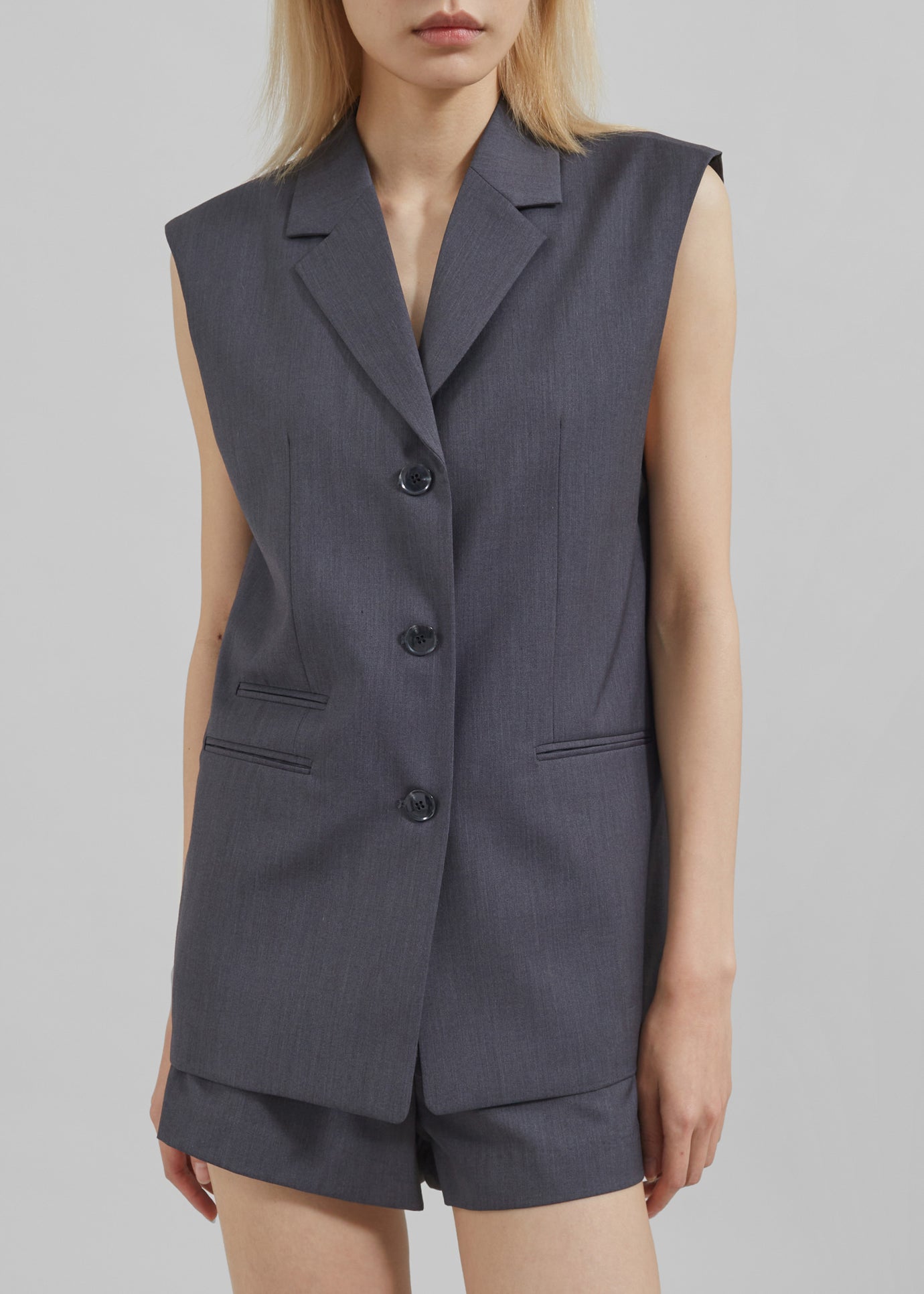 Xandra Vest - Grey - 1