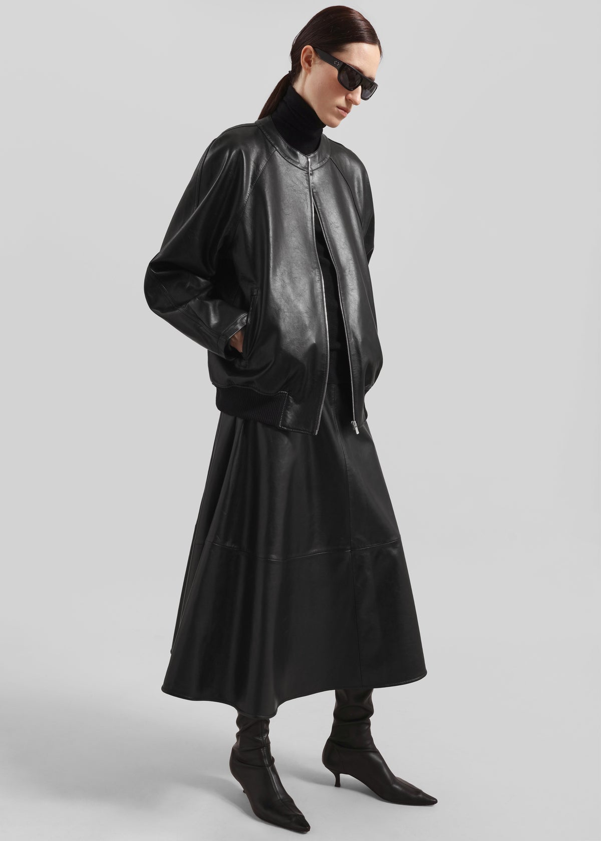 Xyla Faux Leather Jacket - Black - 11