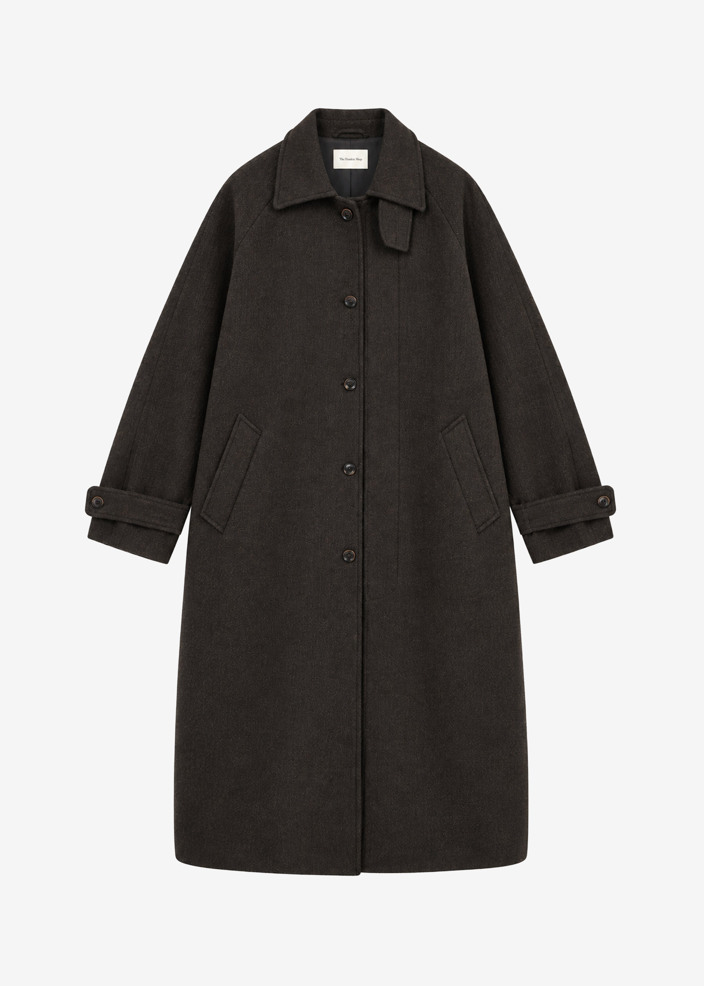 Zach Wool Blend Coat - Brown – The Frankie Shop