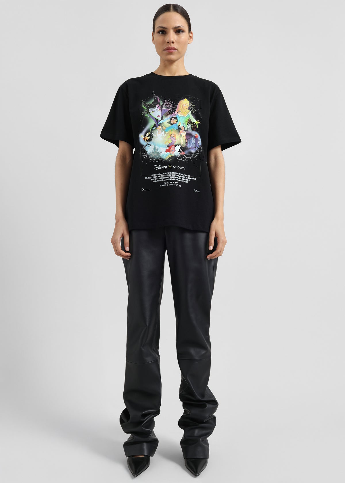 Ziggy Long Leather Pants - Black - 6