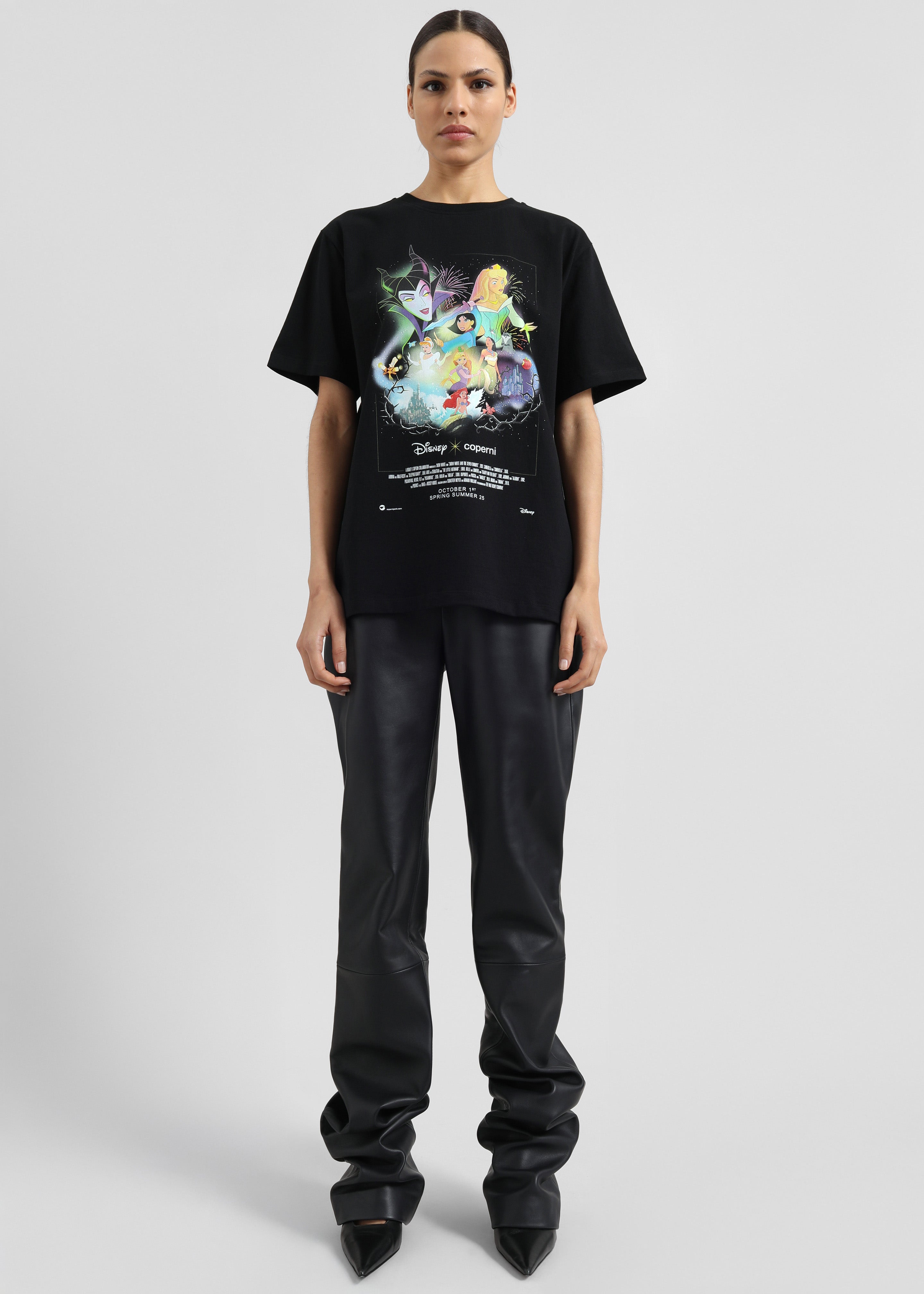 Ziggy Long Leather Pants - Black - 6