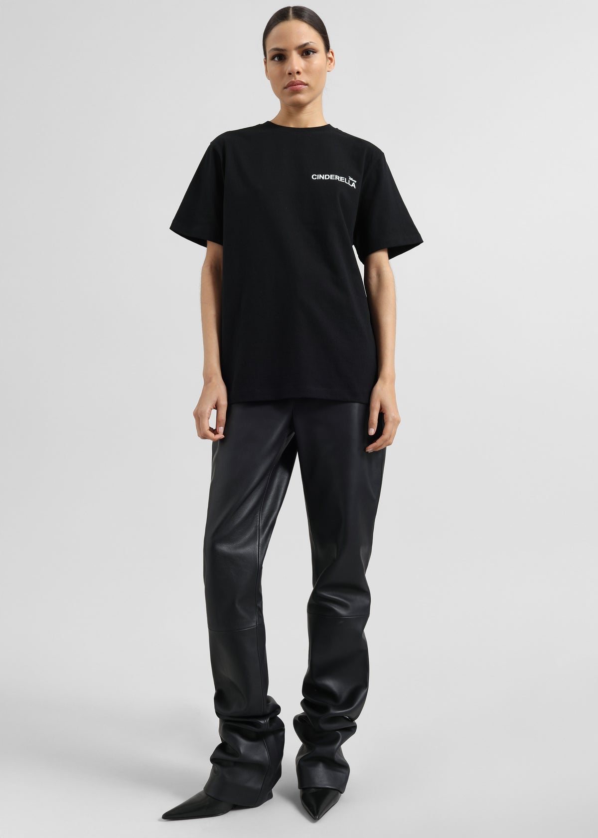 Ziggy Long Leather Pants - Black - 2