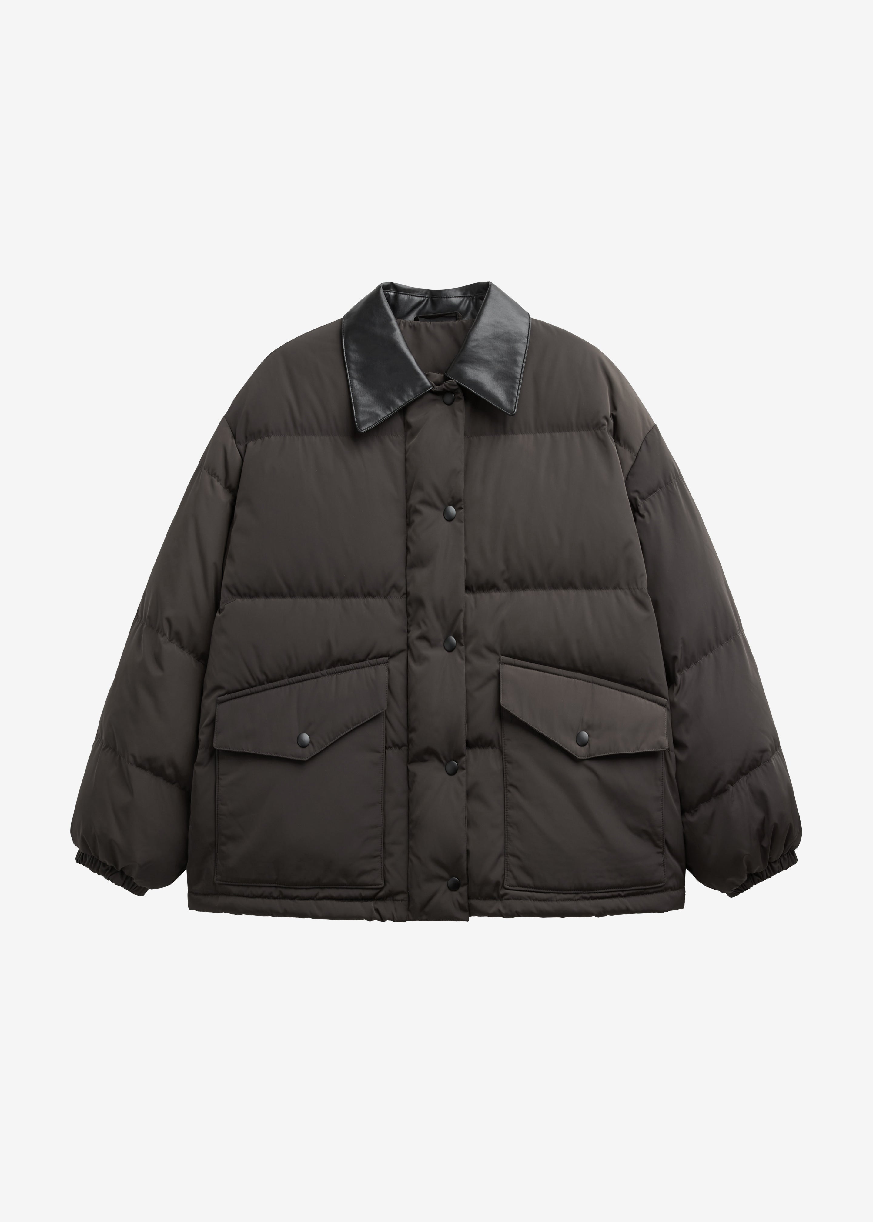 Zinal Puffer Jacket - Dark Brown - 11