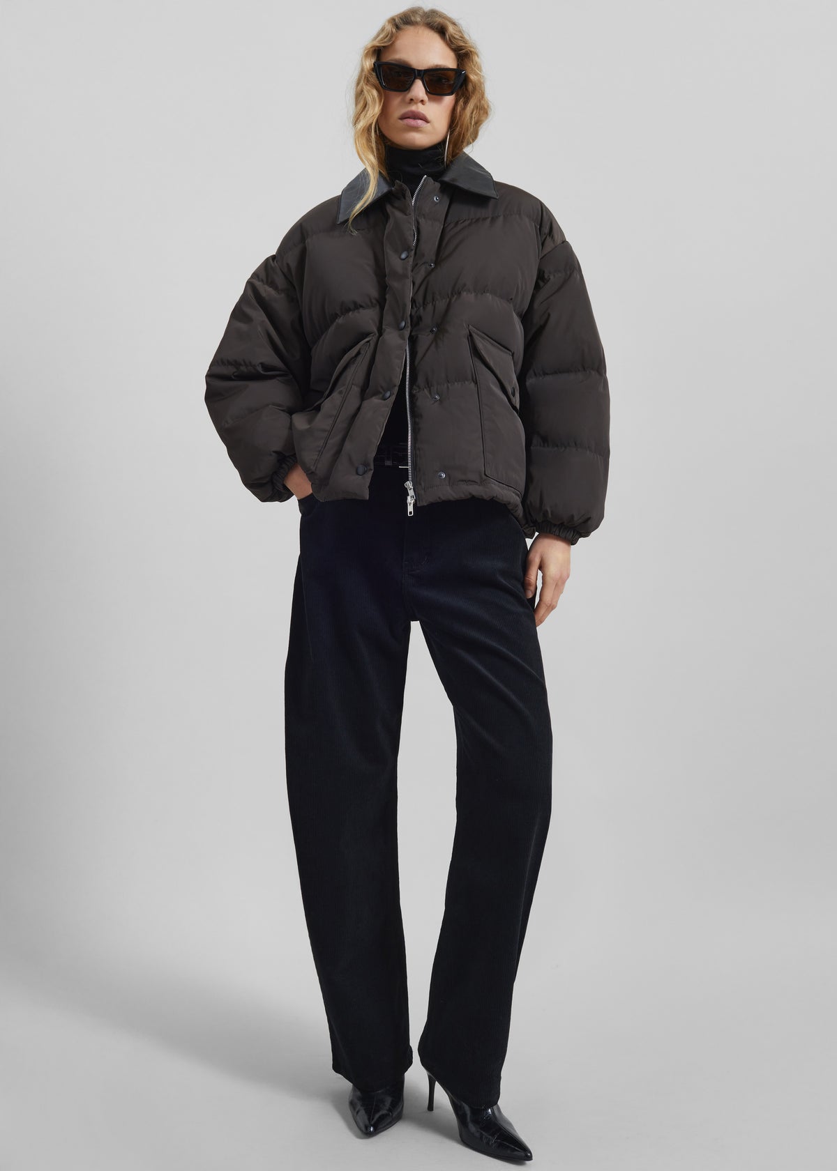 Shop the look image for Zinal Puffer Jacket - Dark Brown
