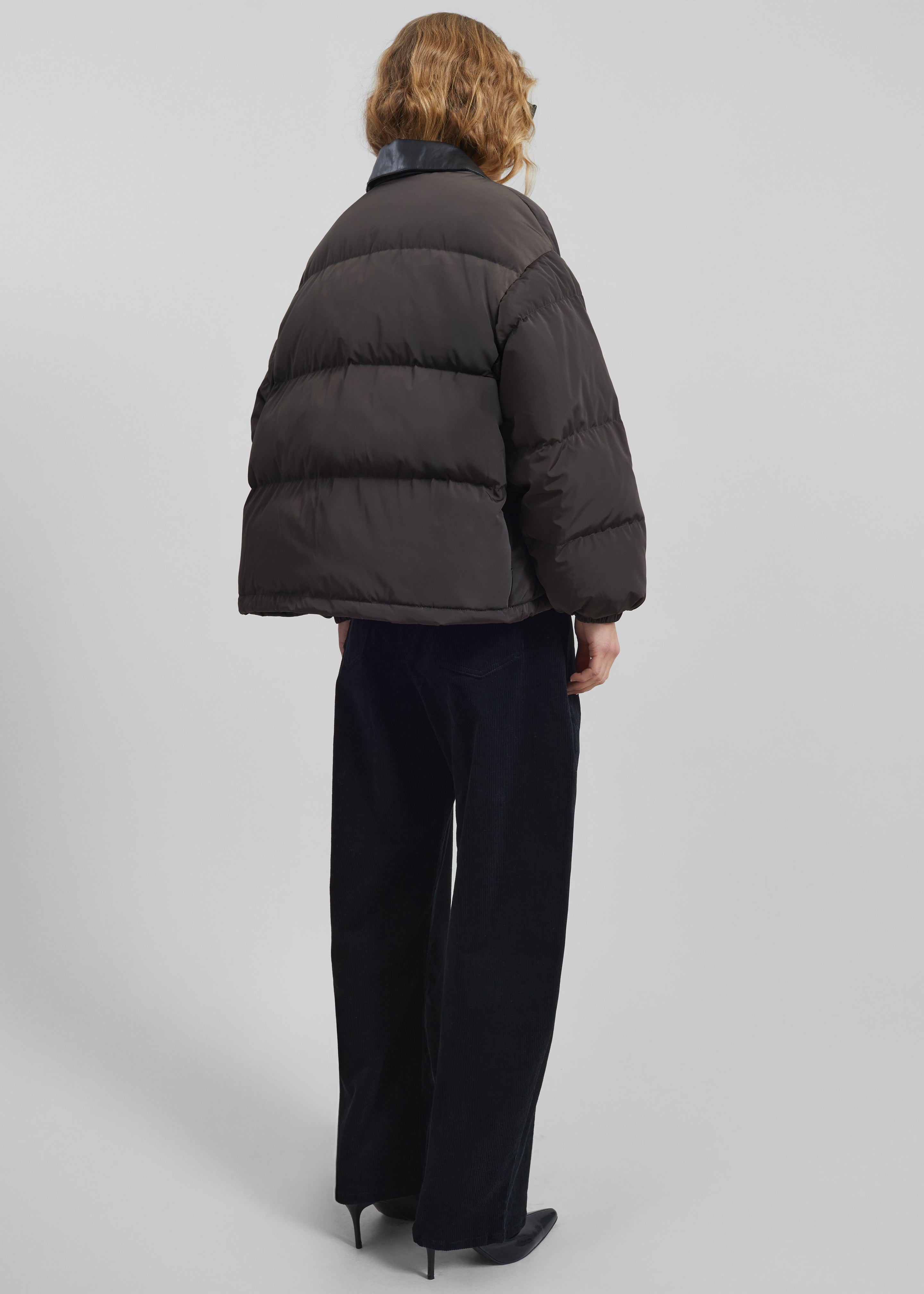 Zinal Puffer Jacket - Dark Brown - 10