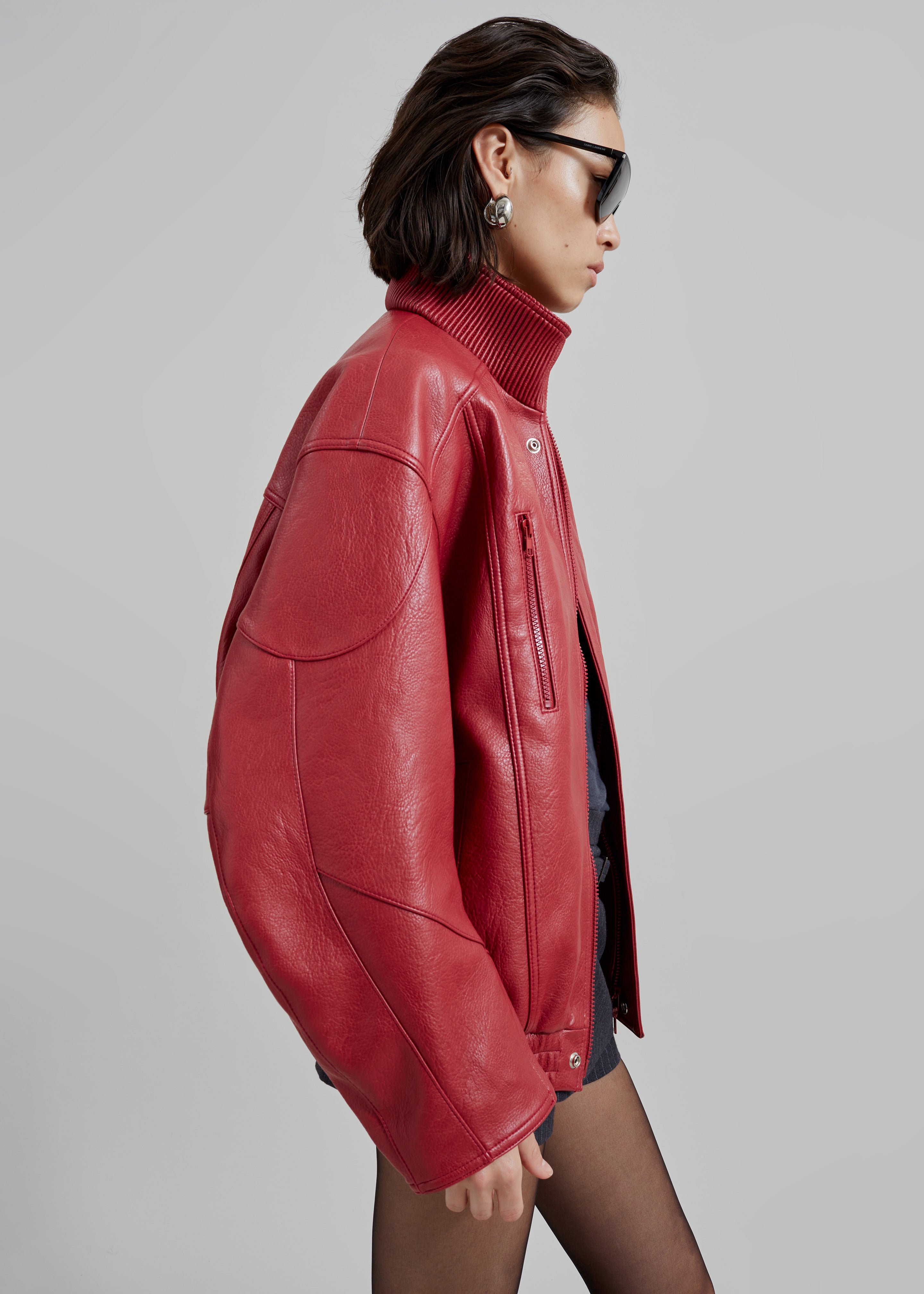 Zion Bomber Jacket - Red - 1