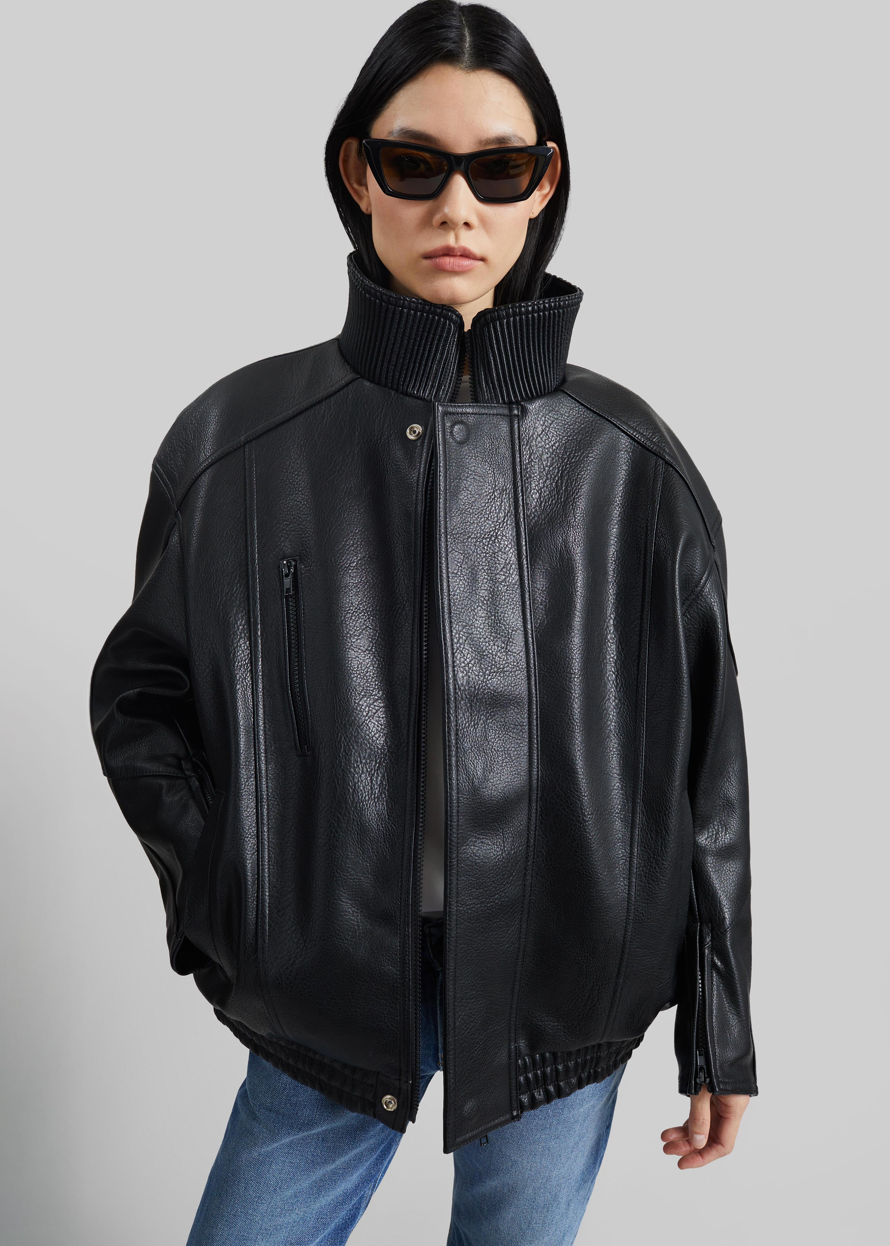 Zion Quilted Bomber Jacket - Black – The Frankie Shop