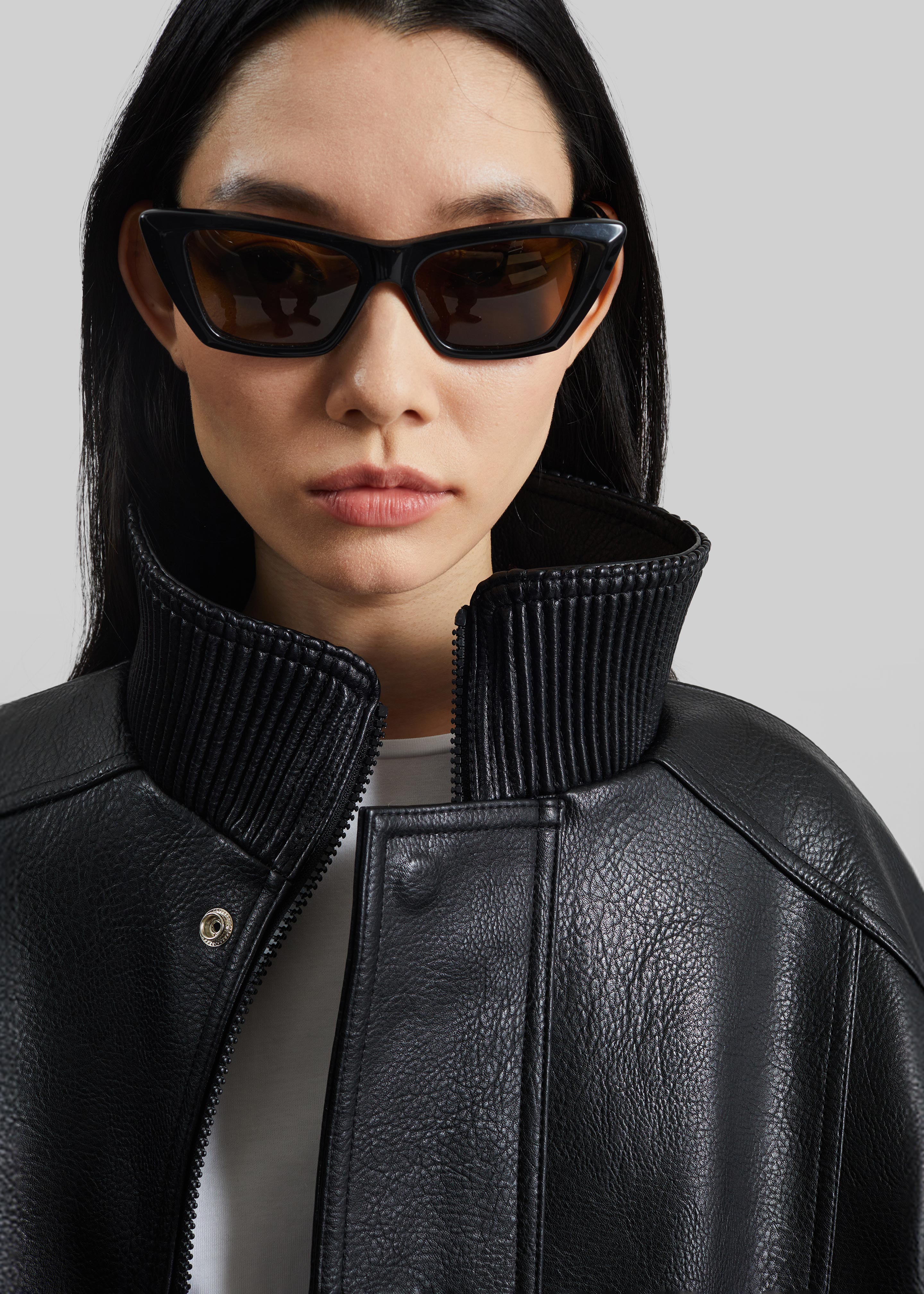 Zion Quilted Bomber Jacket - Black - 2