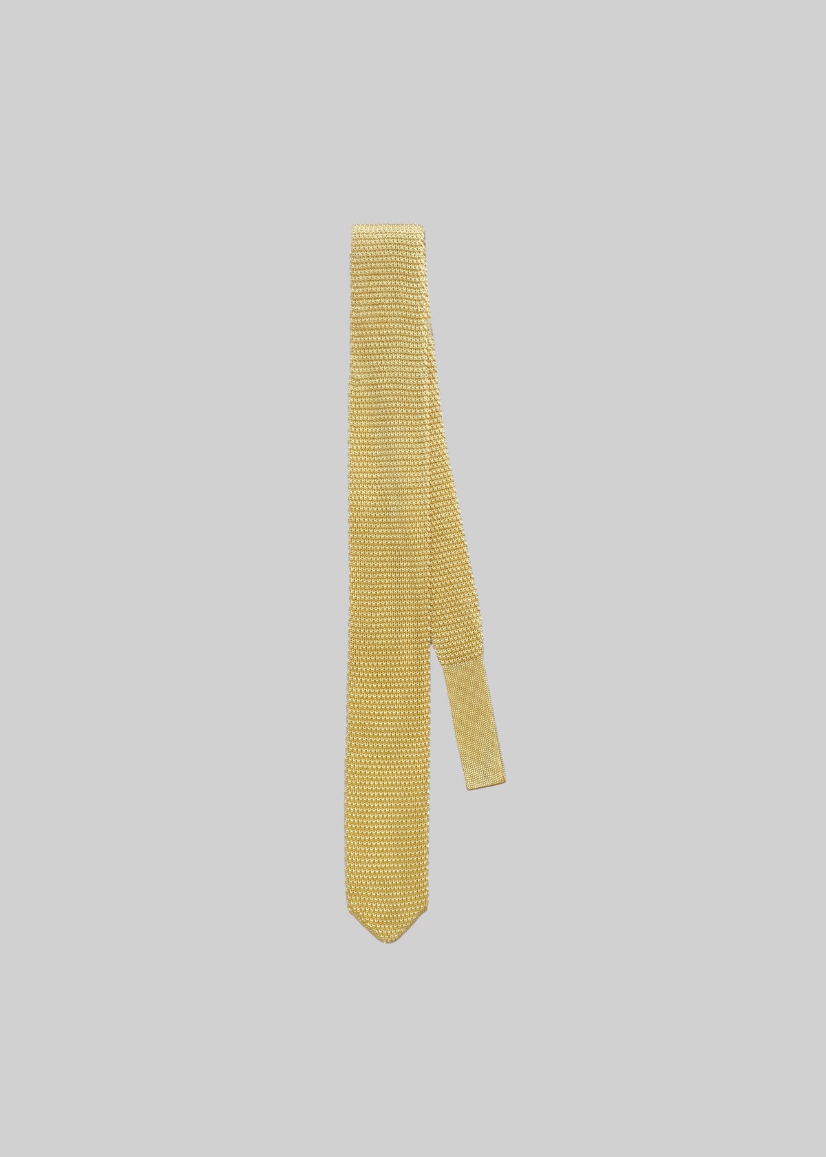 Zira Knitted Silk Tie - Yellow