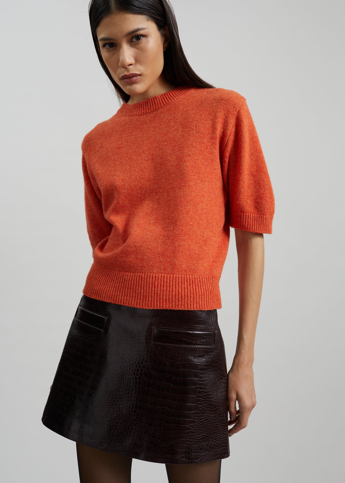 Zoersel Knit Top - Orange - 3
