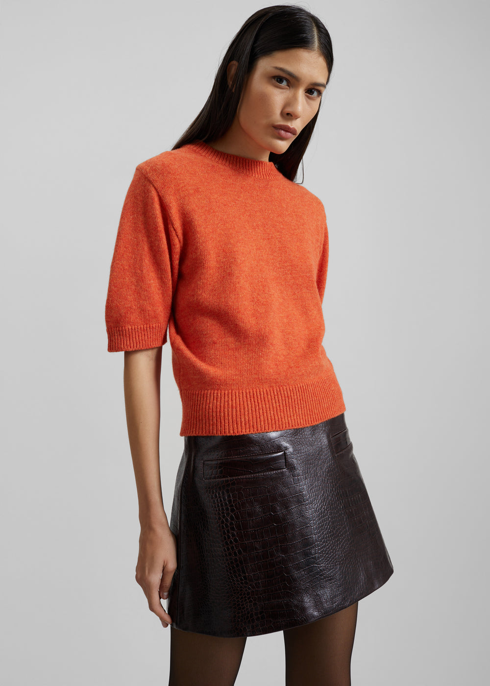 Zoersel Knit Top - Orange
