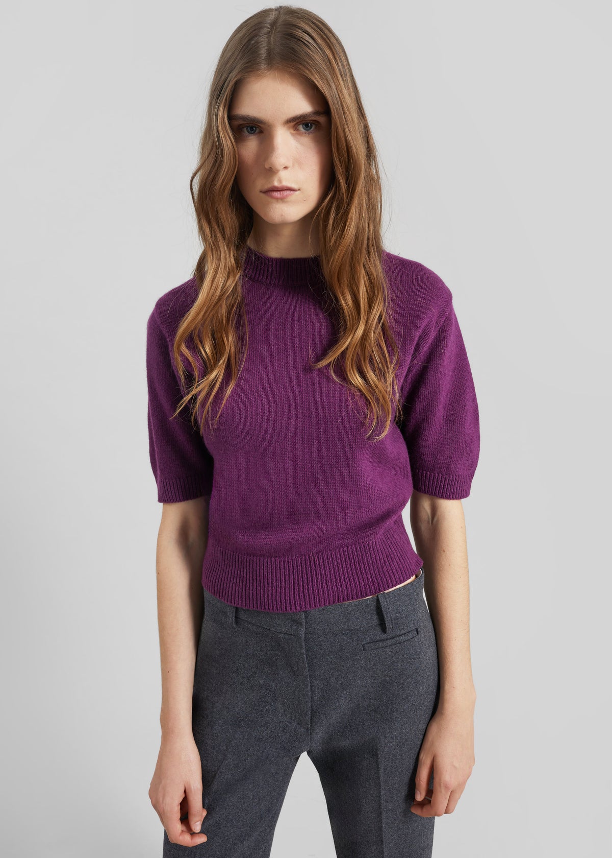 The Frankie Shop Zoersel Knit Top - Purple