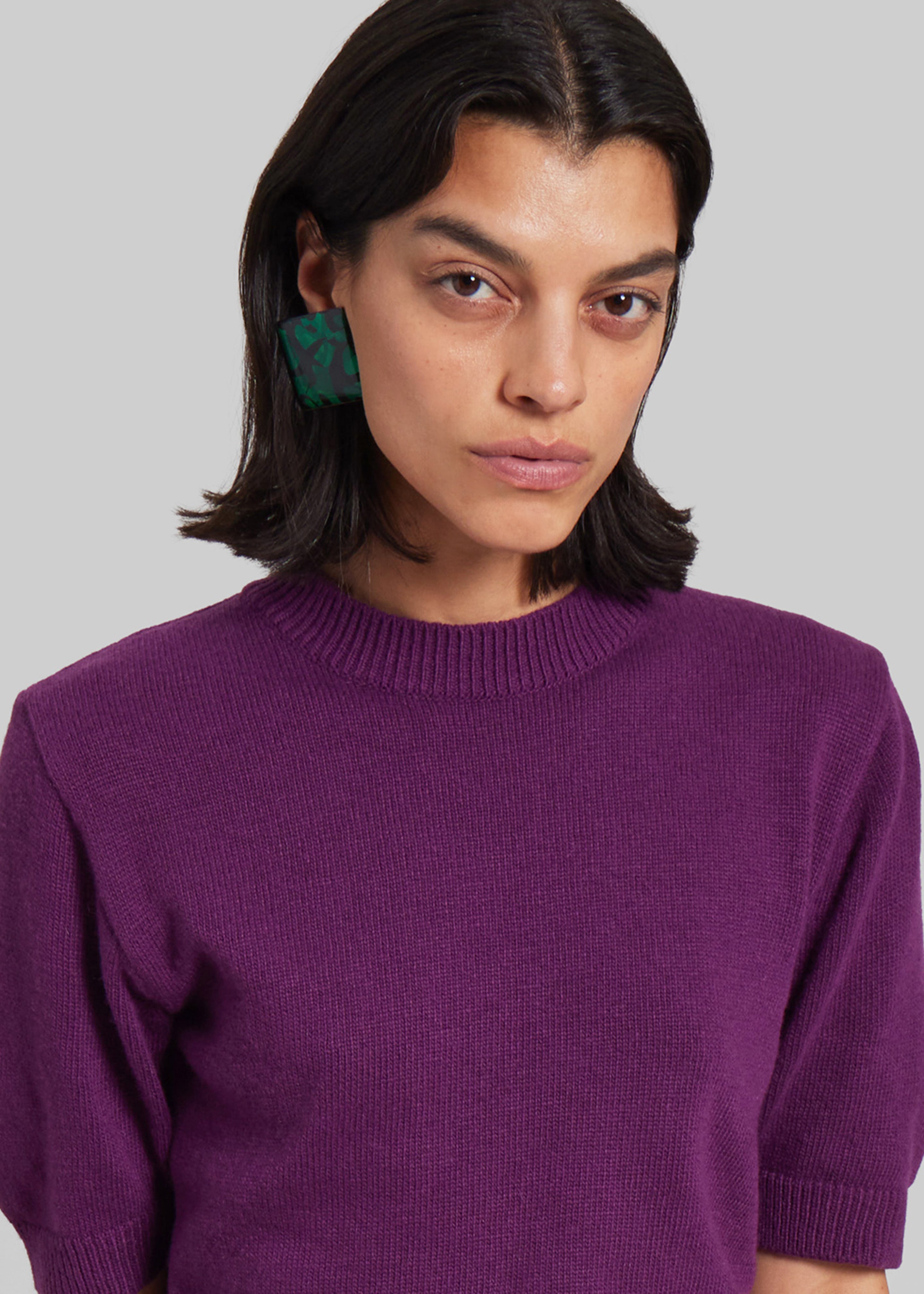 Zoersel Knit Top - Purple - 3