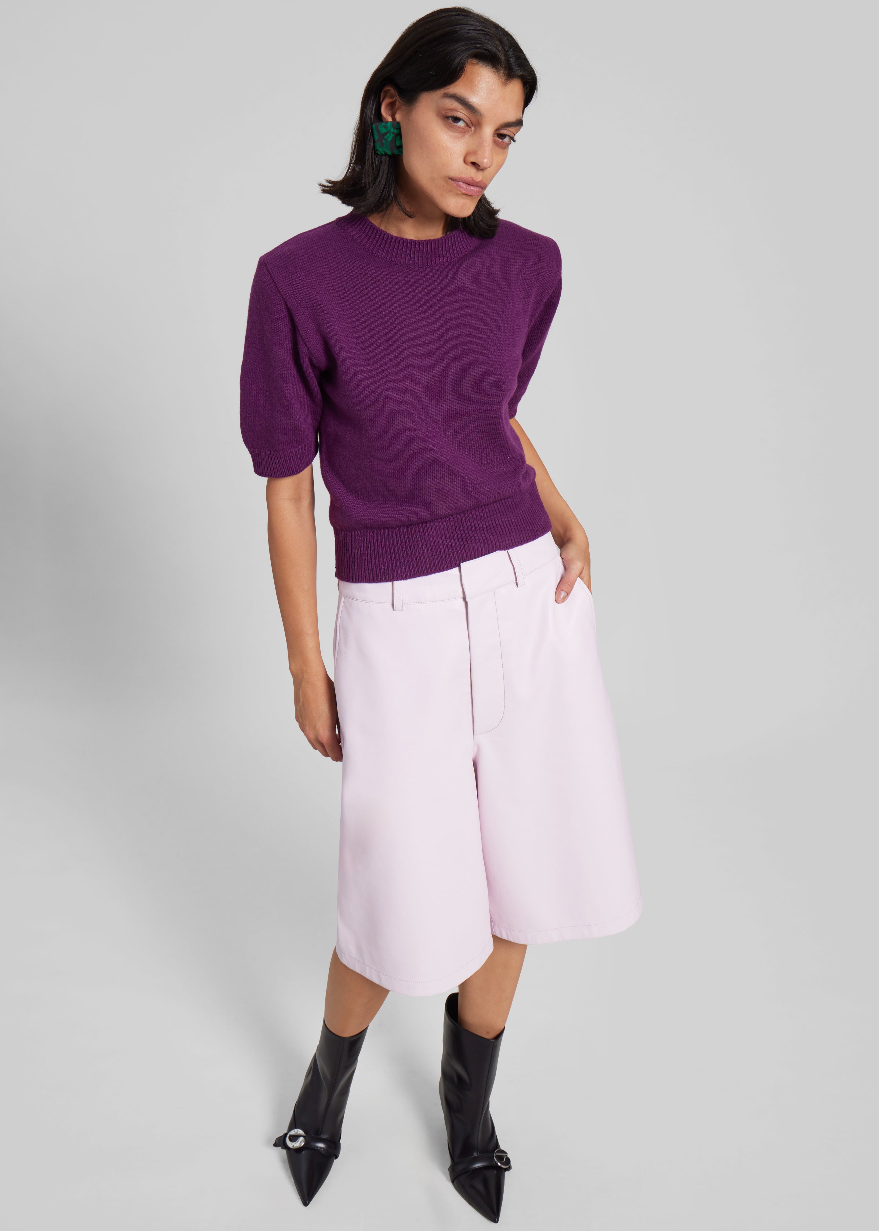 Zoersel Knit Top - Purple - 5