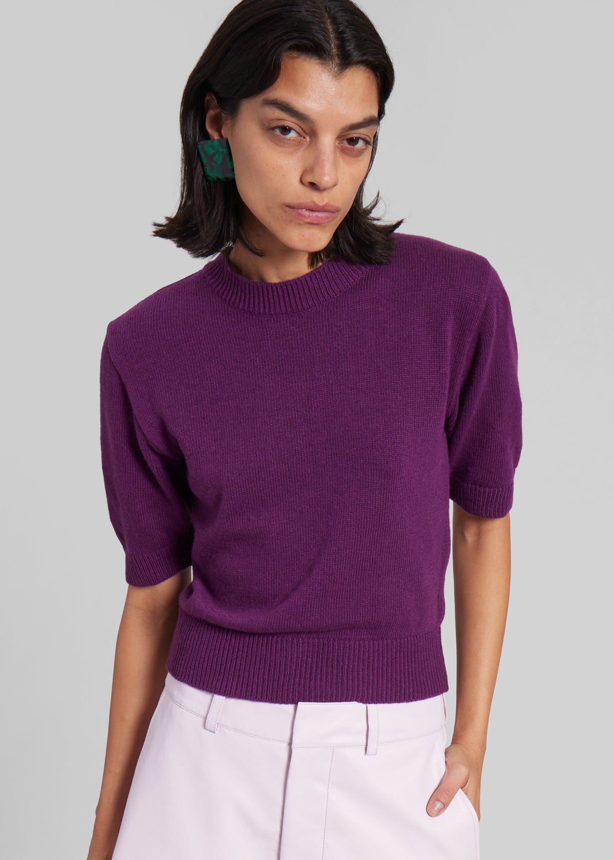 Zoersel Knit Top - Purple - 4