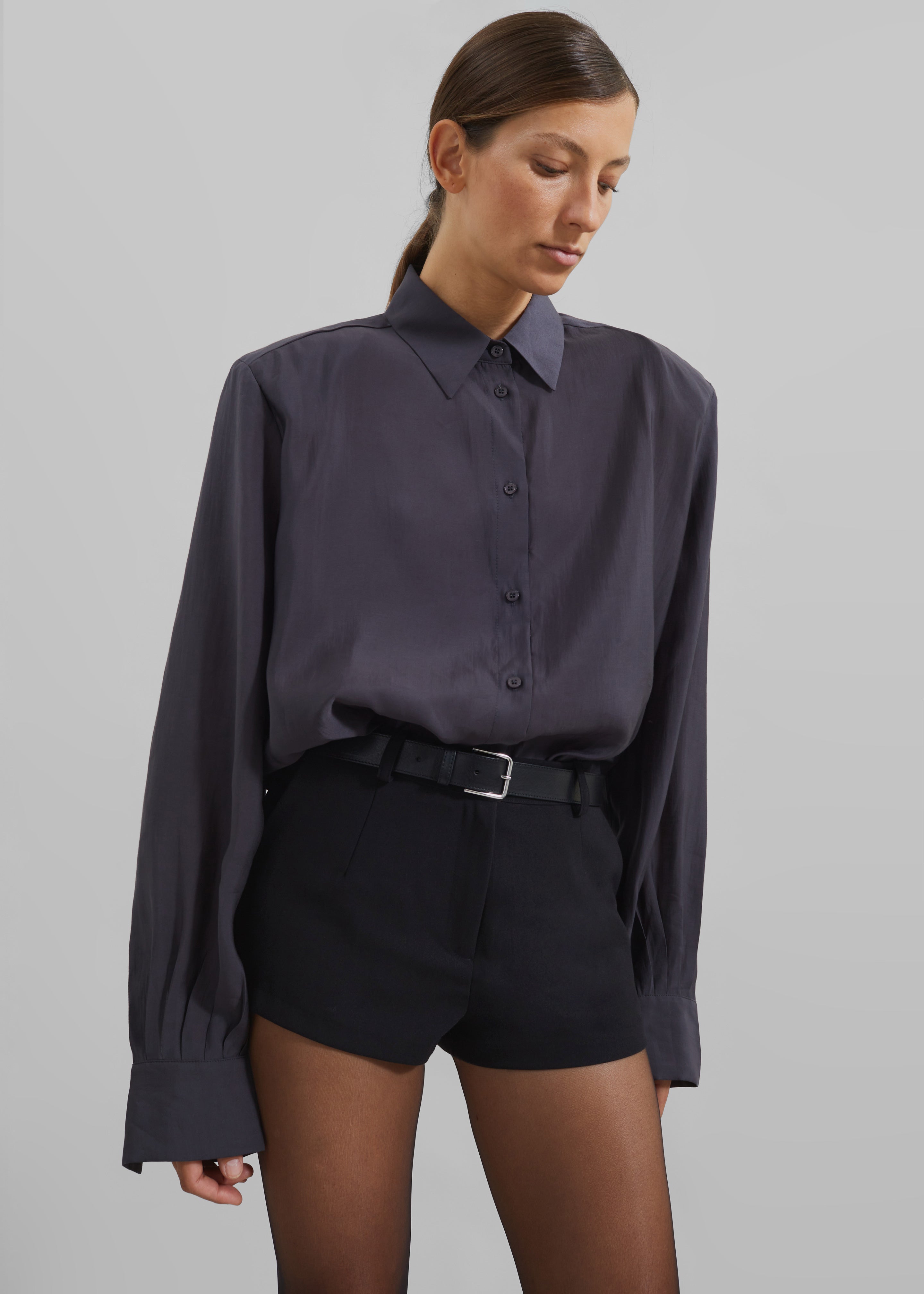 Zoula Padded Shirt - Charcoal - 10