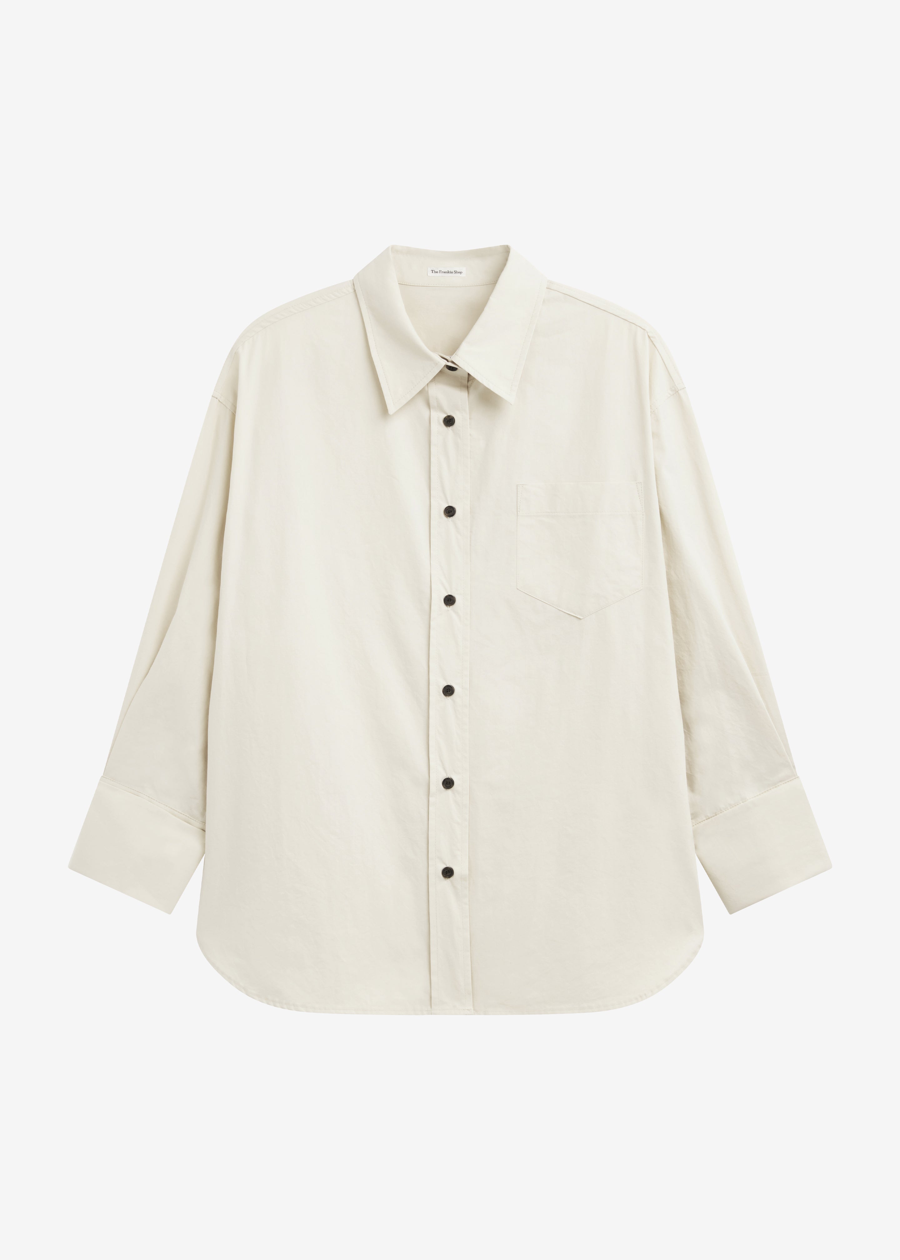 Zuri Boxy Button Up Shirt - Cream - 9