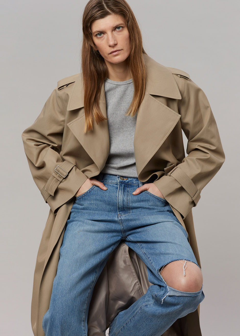Abril Trench - Sand – The Frankie Shop