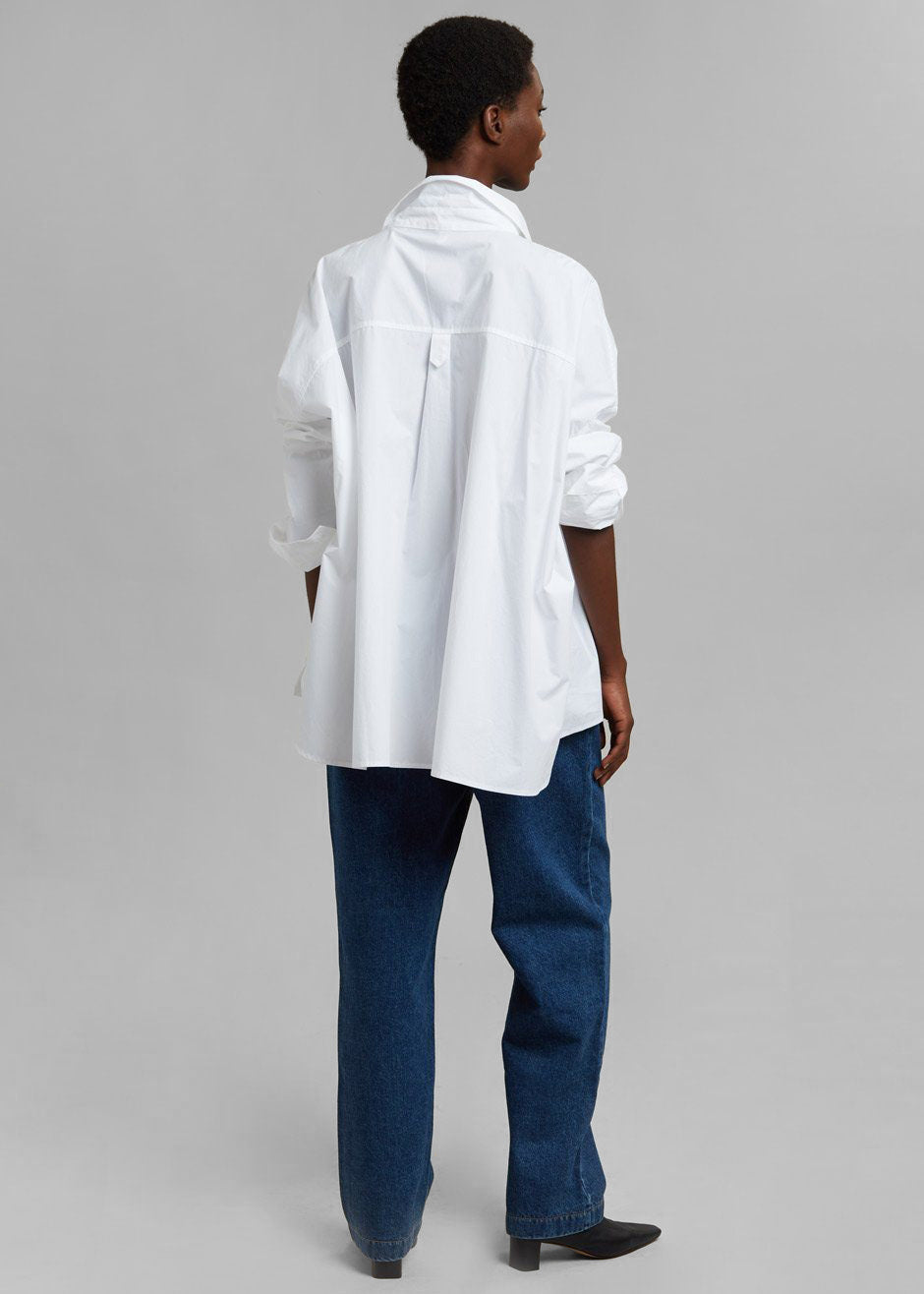 Elara Oversized Shirt - Optic White - 7