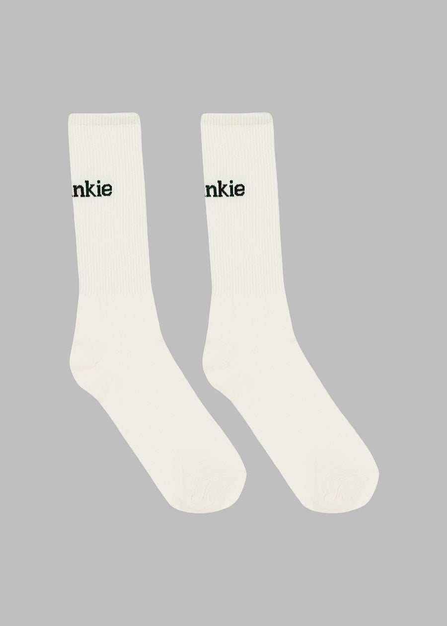 Frankie in English Ribbed Socks - Vanilla - 5