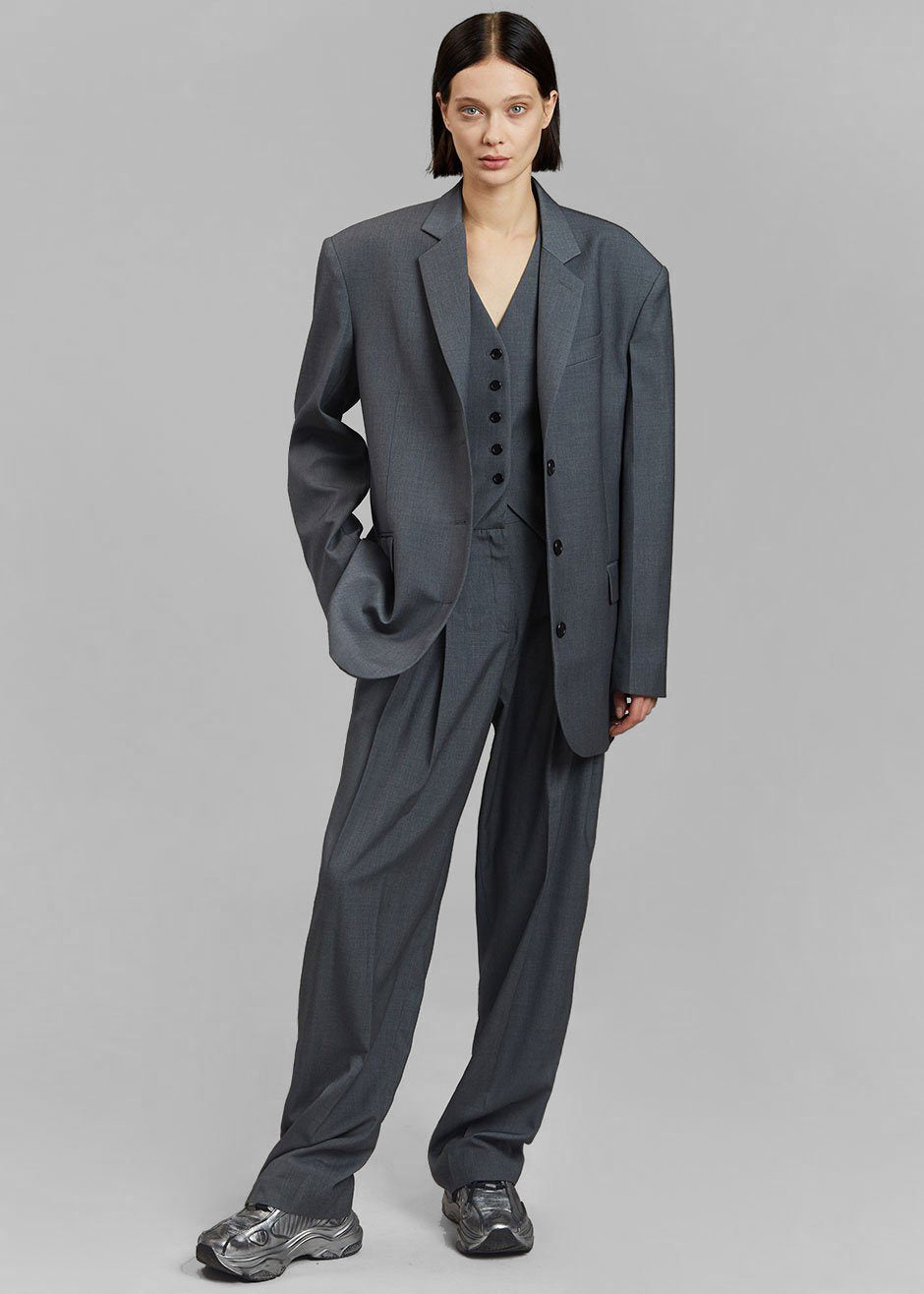 Shop the look image for Gelso Waistcoat - Dark Grey Melange