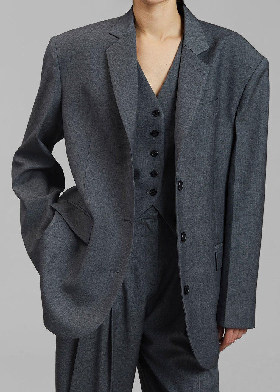 Gelso Waistcoat - Dark Grey Melange - 6