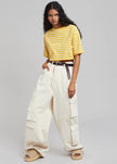 Hailey Oversized Cargo Pants - Beige