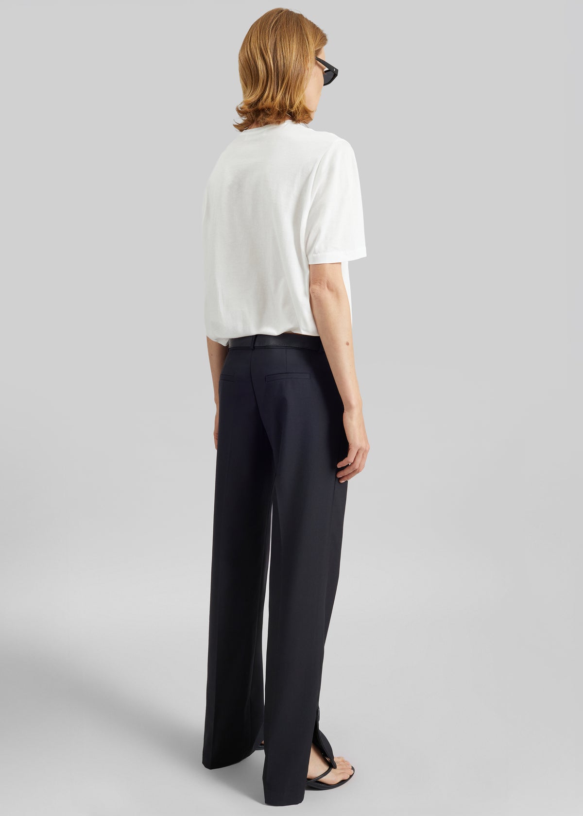 Nantes Straight Trousers - Black - 8